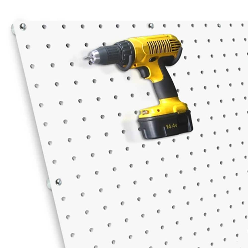 DiamondLife White Plastic PegBoard 2x6 (21.5 in x 69.5 in x 0.75 in)