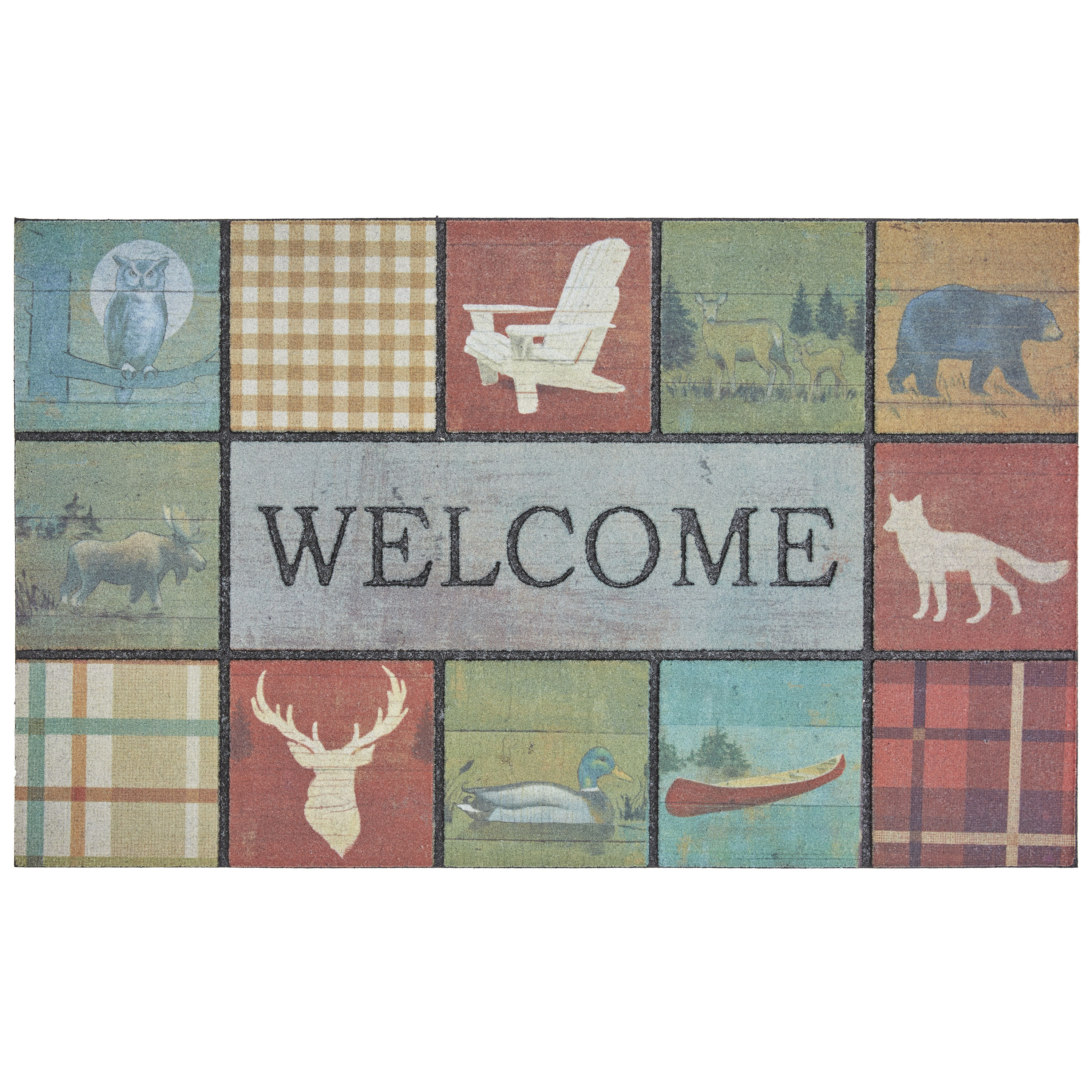 Mohawk Home 4768 16955 018030 Doorscapes Mat 1-1/2-ft x 2-1/2-ft Rectangular Outdoor Door Mat