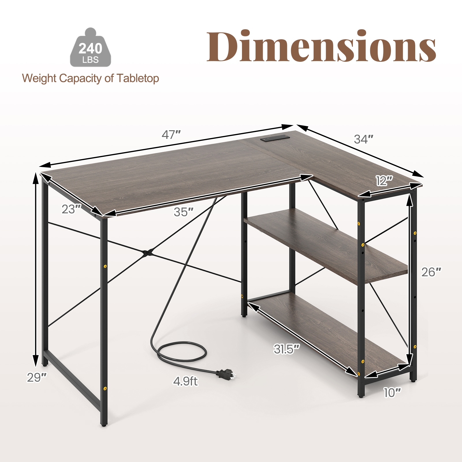 Slickblue D-CO-RG12101BC desks - View #3