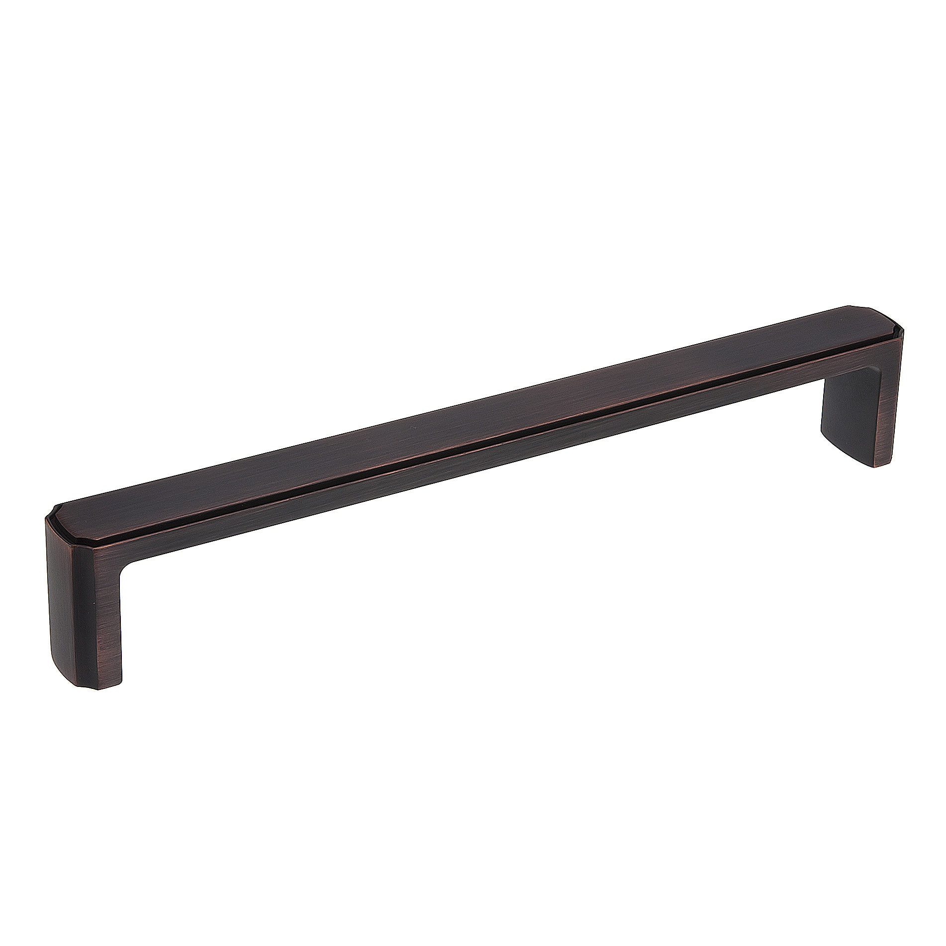 Richelieu BP770192BORB Lorraine 7-9/16-in , 192mm Center to Center Brushed Oil-Rubbed Bronze Rectangular Handle