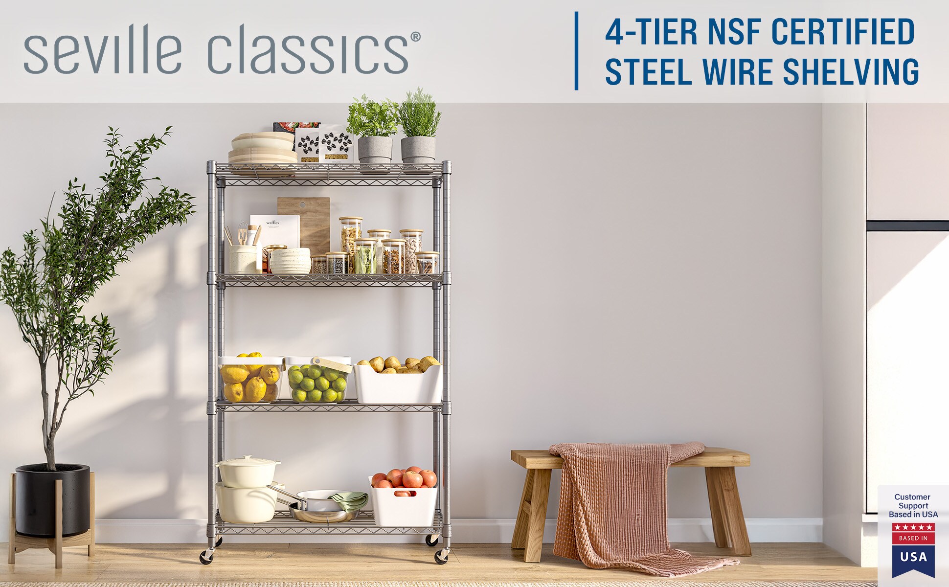 Seville Classics SHE15385B Free-Standing-Shelving - View #7