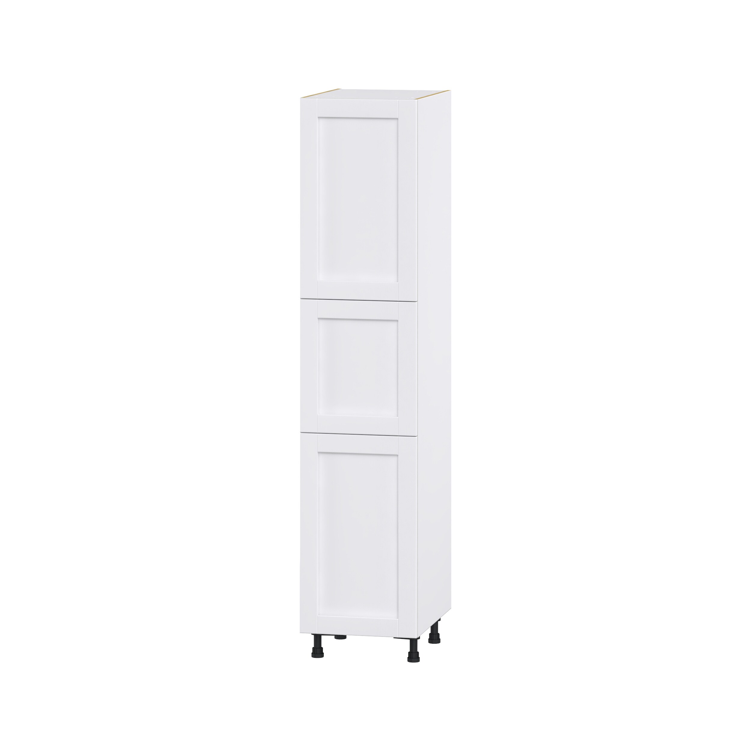 Hugo&Borg Rosemont 18-in W x 84.5-in H x 24-in D Glacier White Pantry Fully Assembled Cabinet (Flat Panel Shaker Door Style)