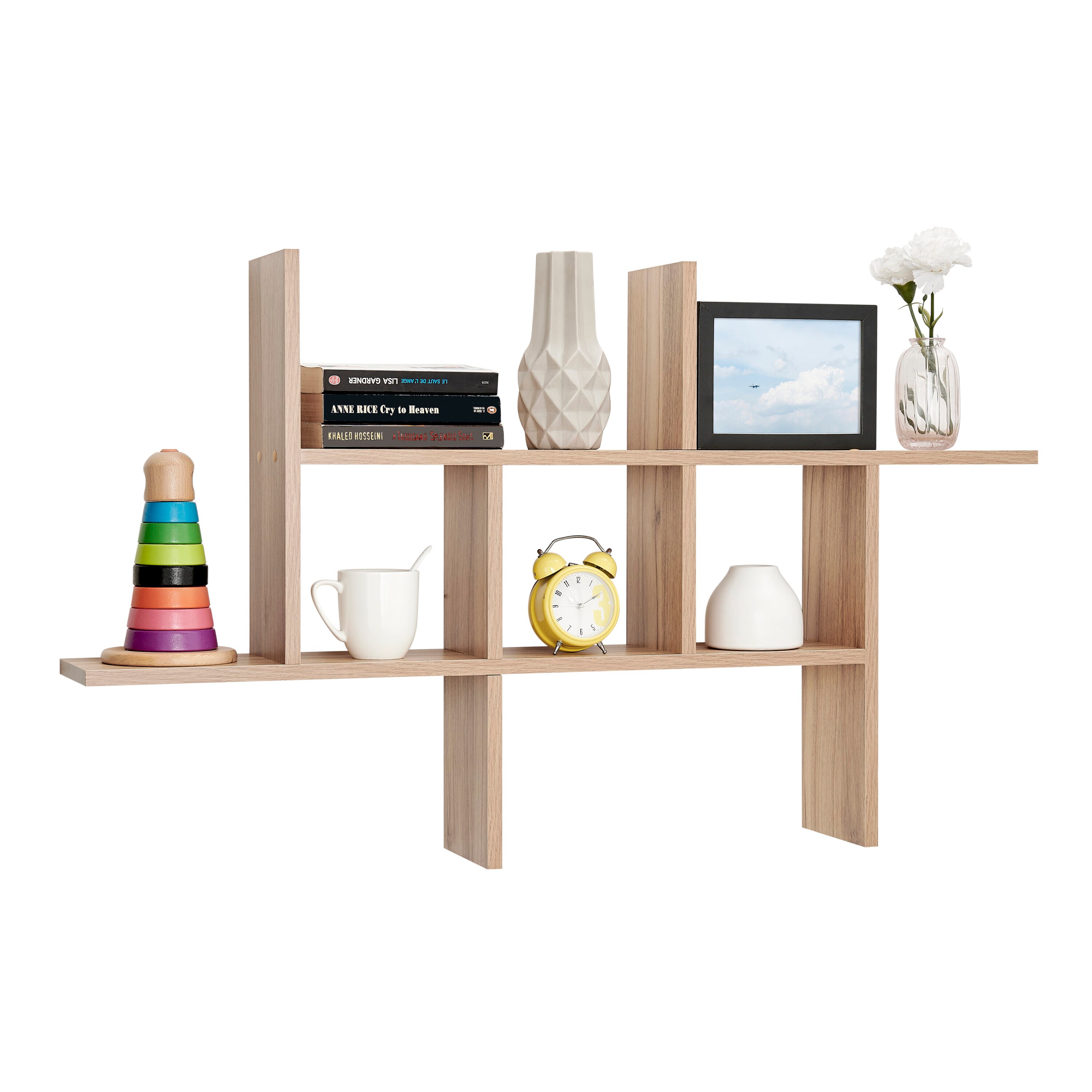 BOOKCASES, Wood Stained Box Floating Shelves,cube Shelves, Floating Cube  Shelves, Perfect for Displaying Decorations 