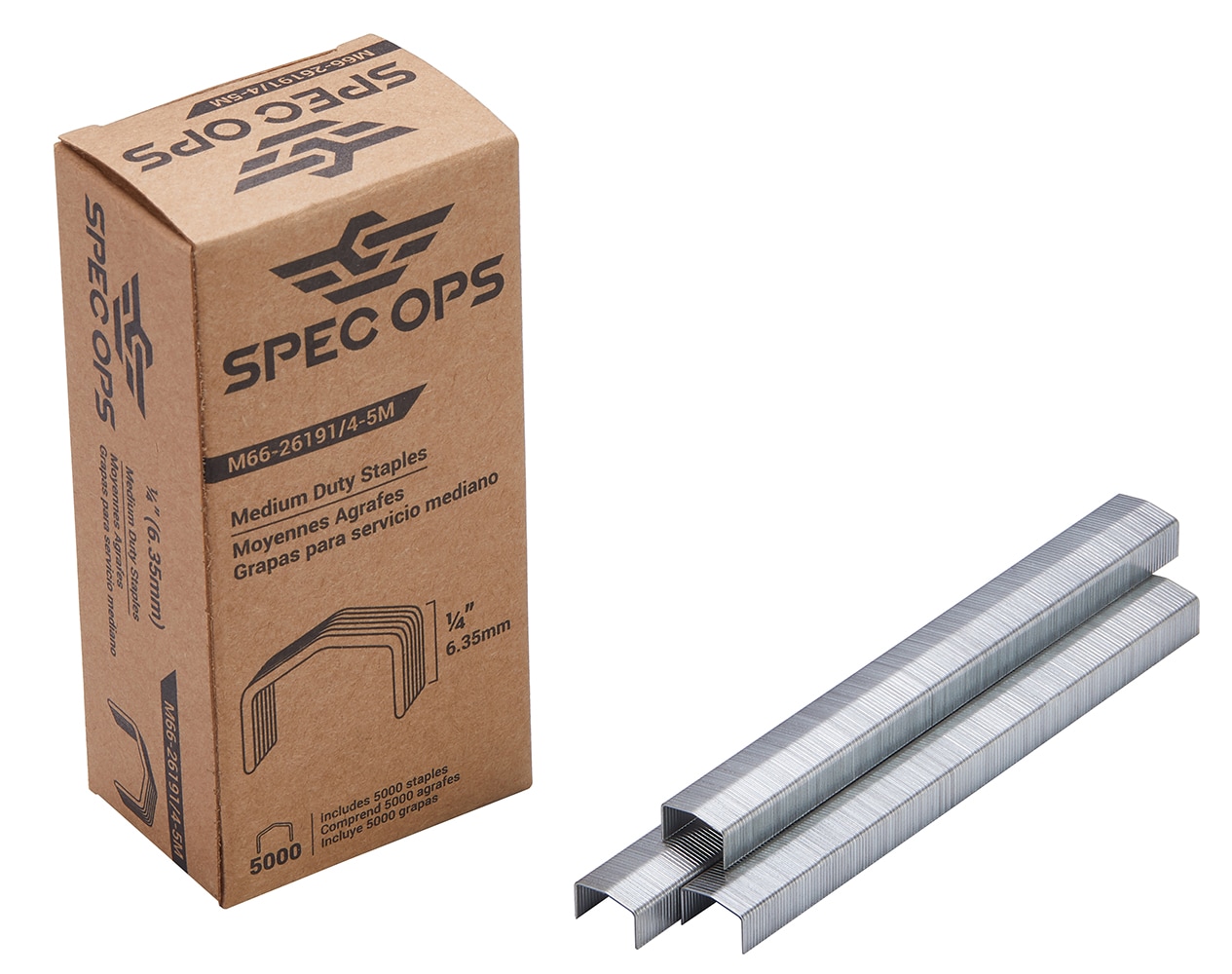 Spec Ops Tools M66-261914-5M 1/4-in Leg x 1/4-in 18-Gauge Heavy Staples