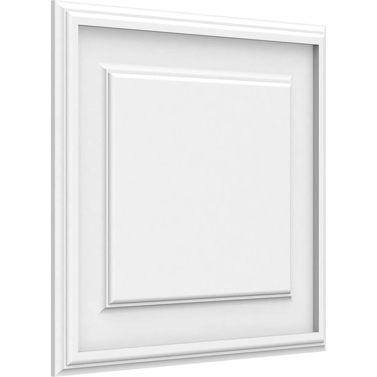 Ekena Millwork WALP18X16X062LEG 18-in x 16-in Smooth Paintable/Stainable White PVC Fretwork Wall Panel ( 2-sq ft )