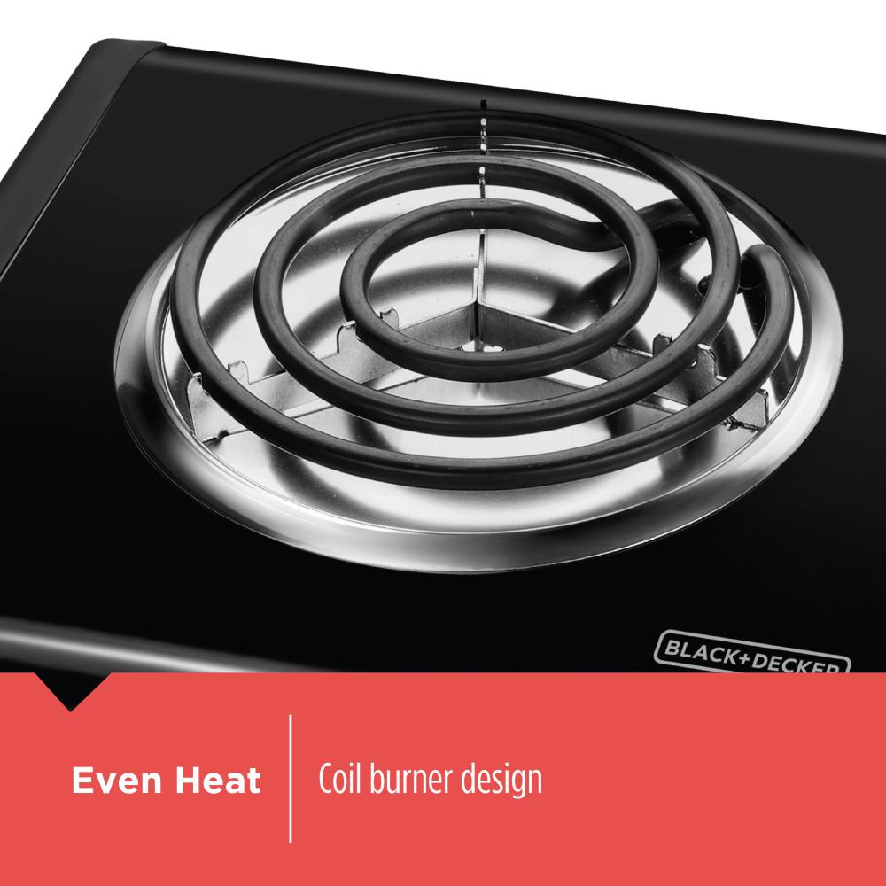 BLACK+DECKER 9.646-in 1 Element Metal Electric Hot Plate in the Hot Plates  department at