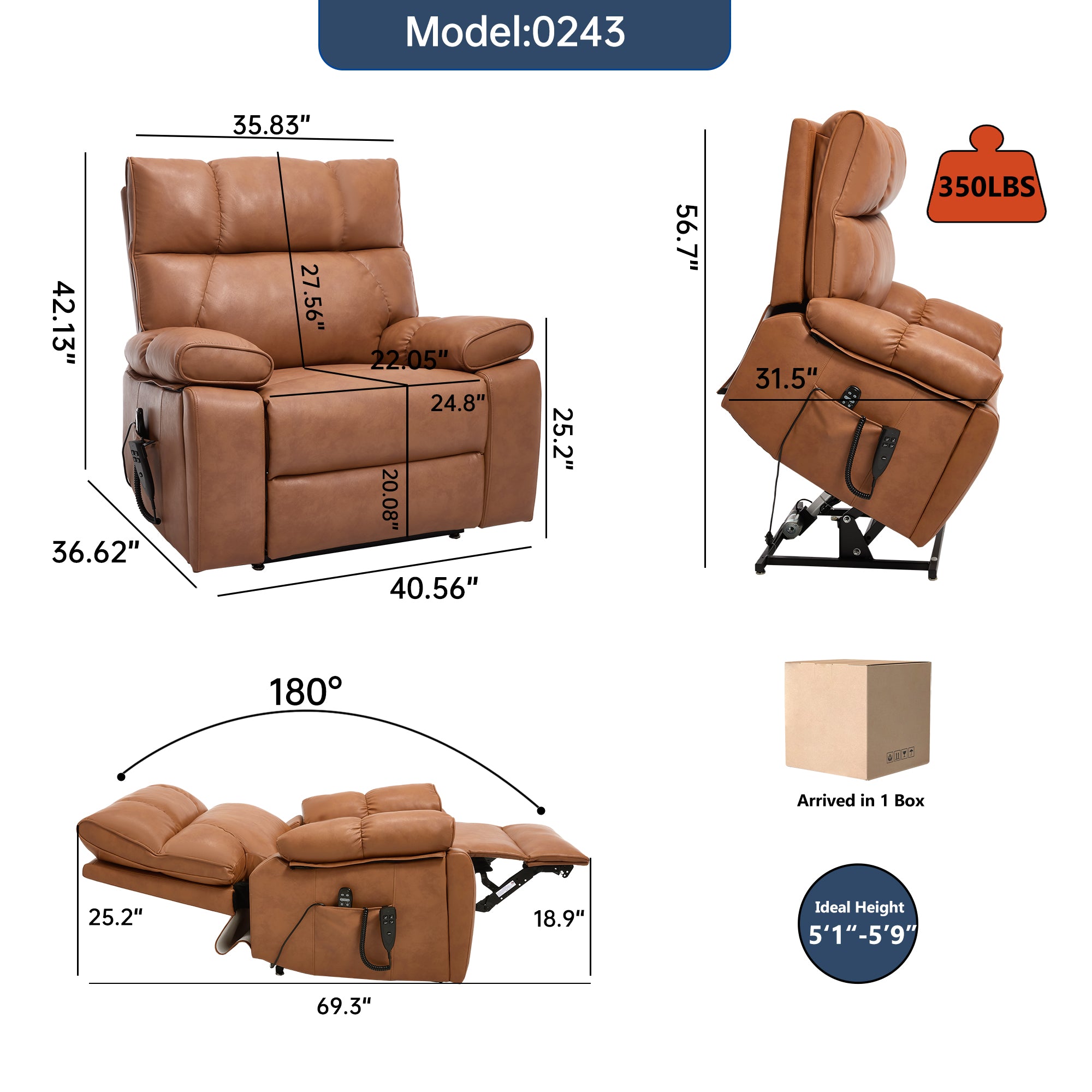 Boyel Living BL-CM843OR recliners - View #3