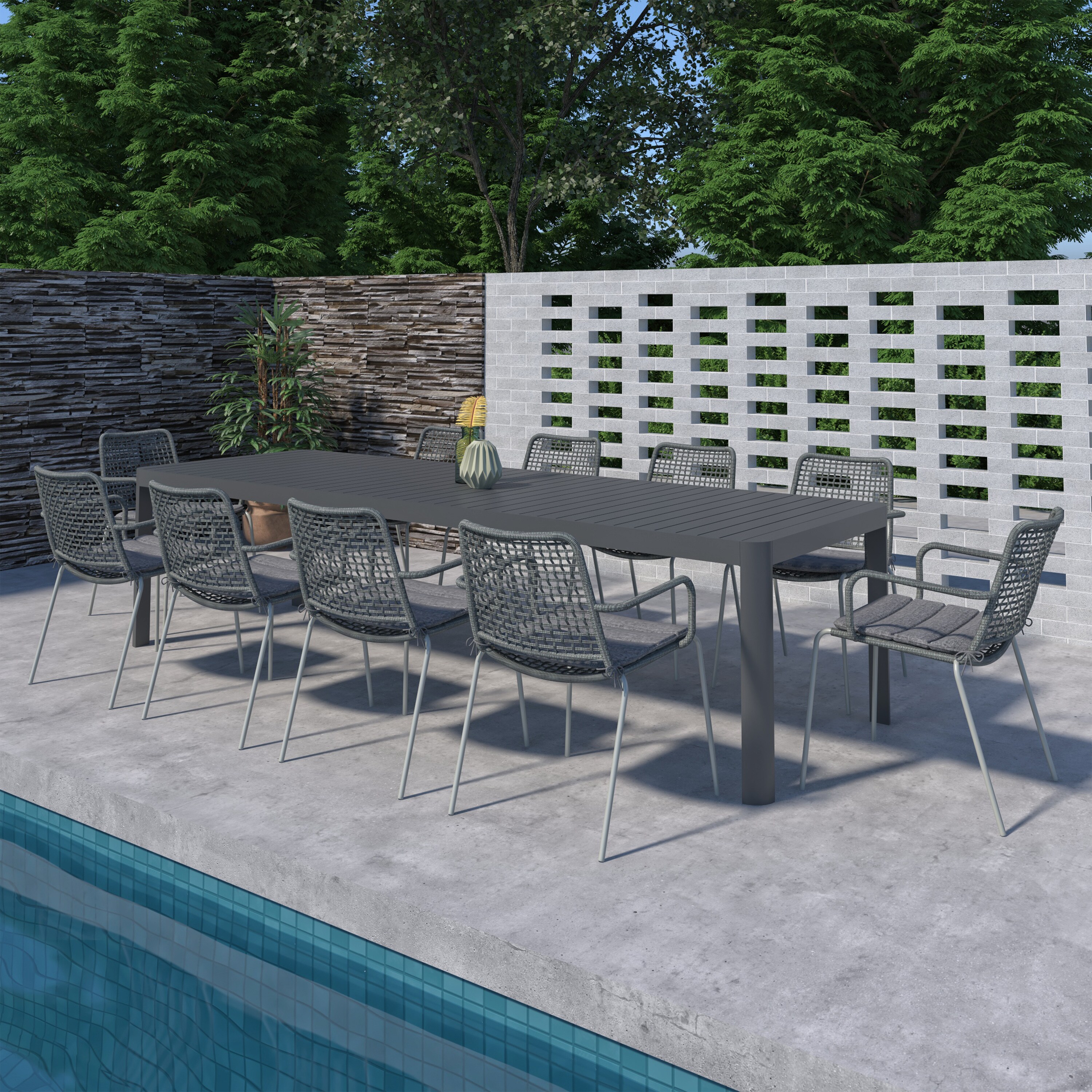 Amazonia LWS-CALXTG-10OBEGR Patio-Dining-Sets - View #2