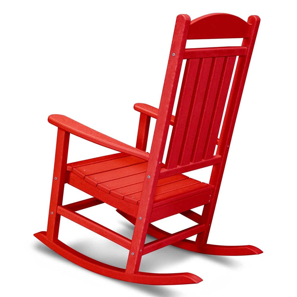 red polywood rocking chair