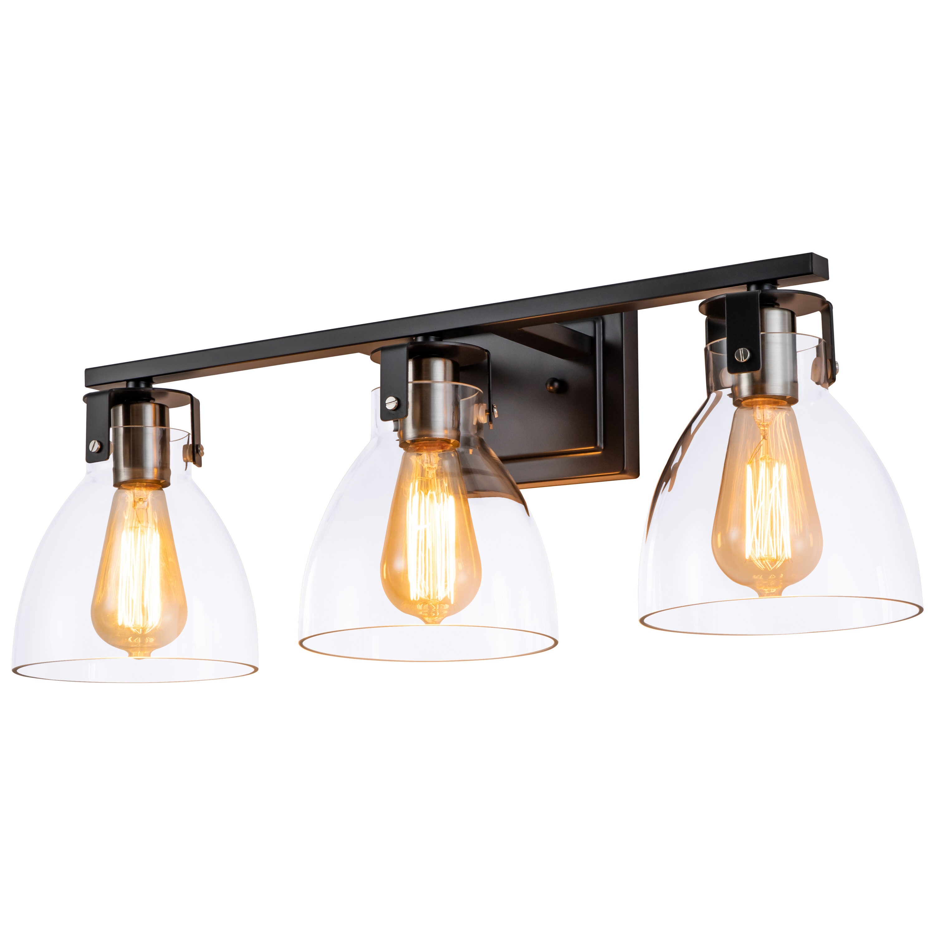 C Cattleya CA2206-3W 24.5-in 3 -Light Black Modern/contemporary Vanity light
