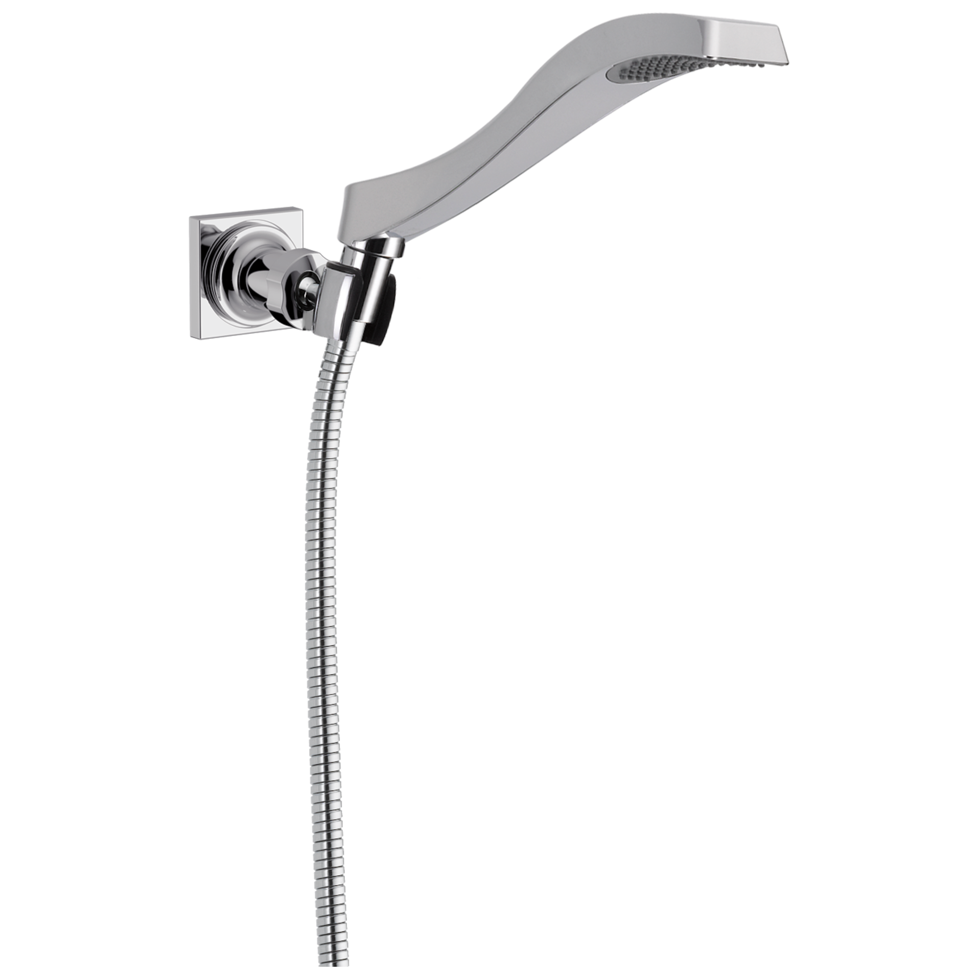 Delta 55051 Dryden 1.0 -Spray Chrome 2.3100-in Square Handheld Shower Head 1.75 GPM