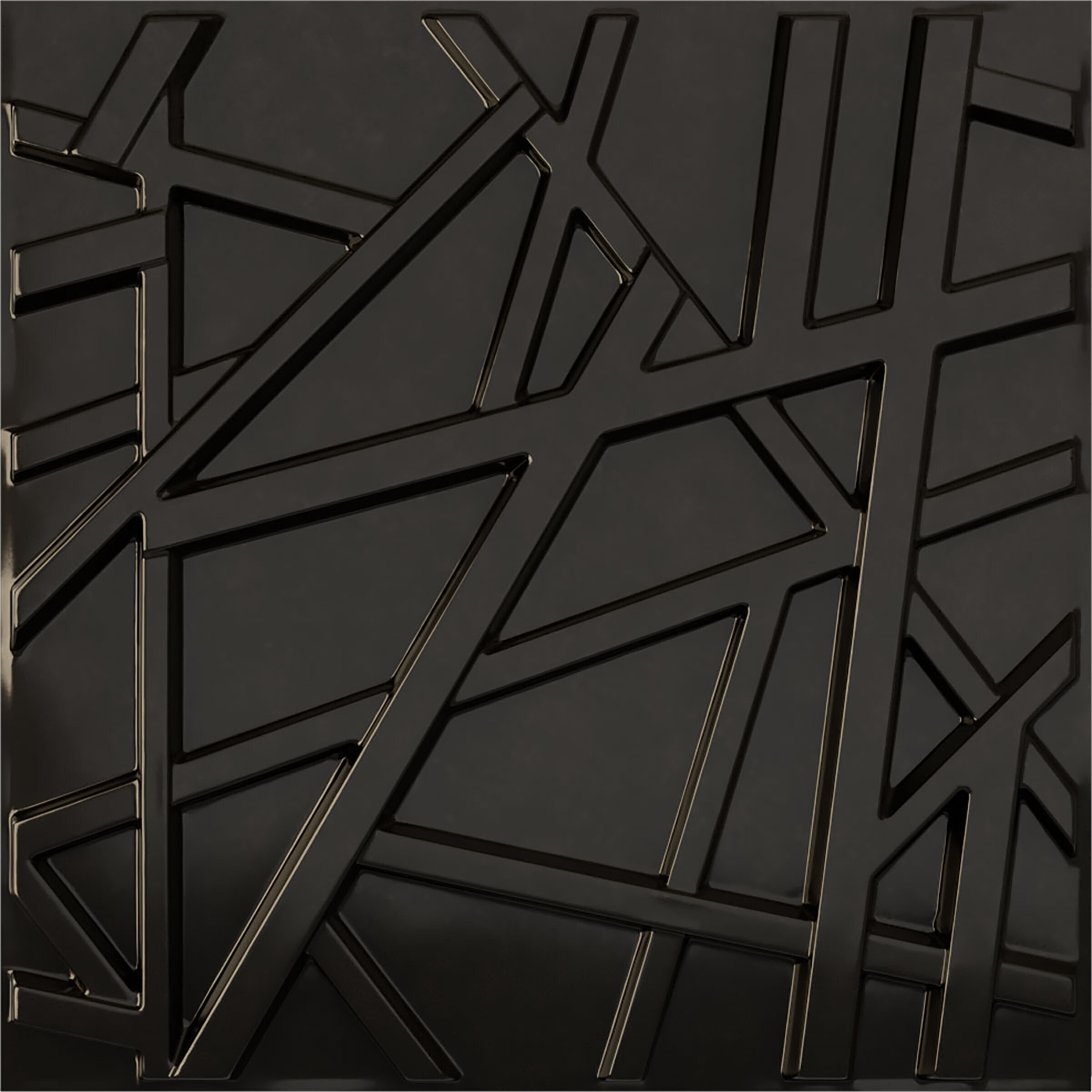Ekena Millwork WP20X20EGECA 19-5/8-in x 19-5/8-in Embossed Universal Metallic Carbon Mist PVC Wall Panel