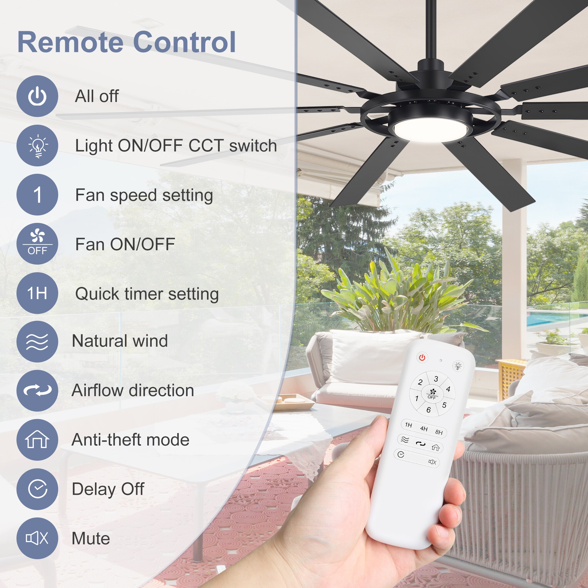 Airsurfer AS-35098-BK Ceiling-Fans - View #7