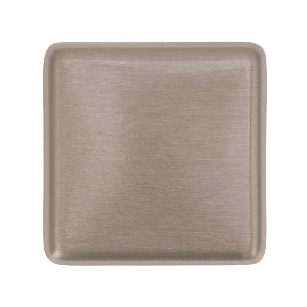Satin Nickel Square Cabinet Knob with Mounting Hardware