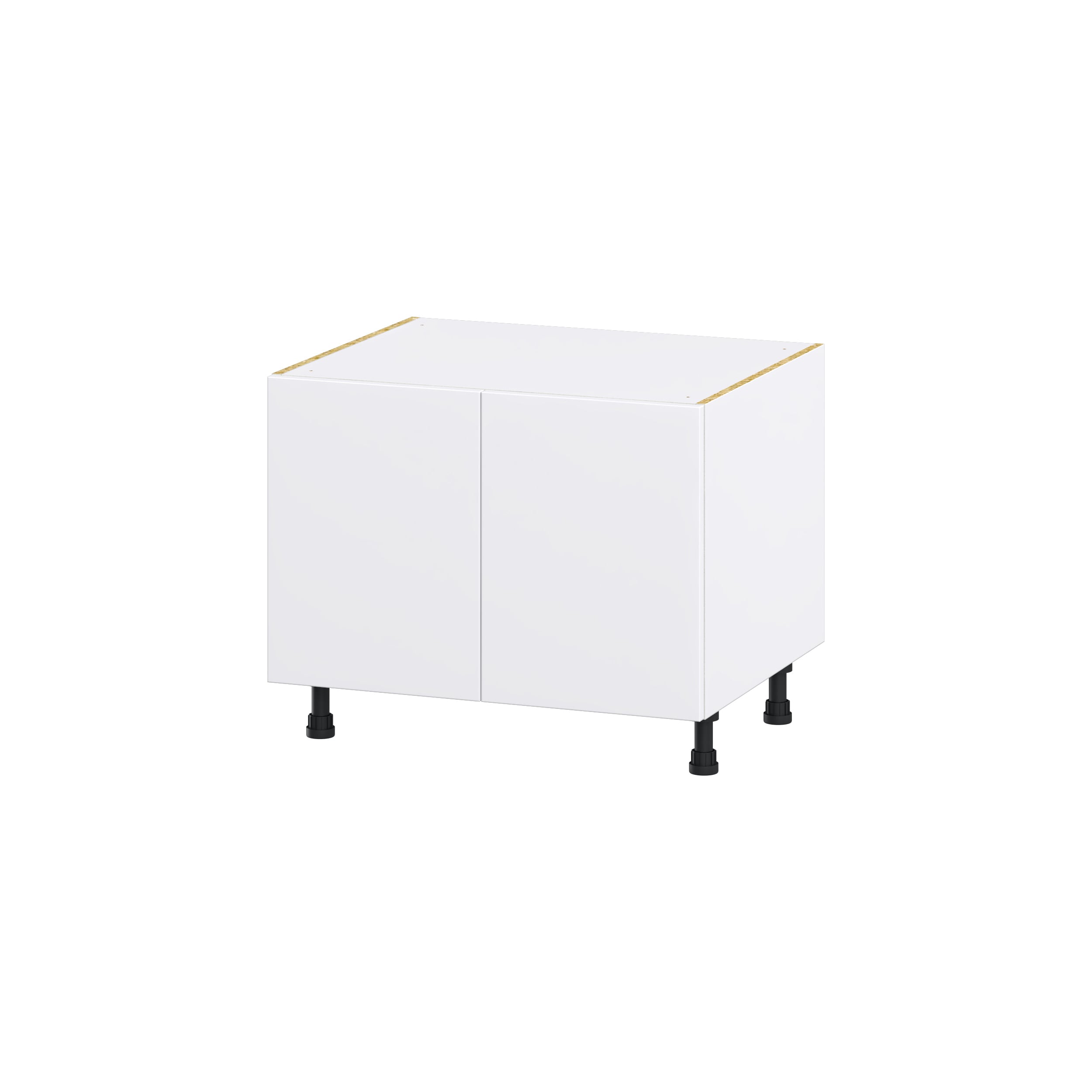 Hugo&Borg DSSBAS30-LA Lasalle 30-in W x 24.5-in H x 24-in D Bright White Slab Apron front sink Base Fully assembled Cabinet (Flat Panel Slab)
