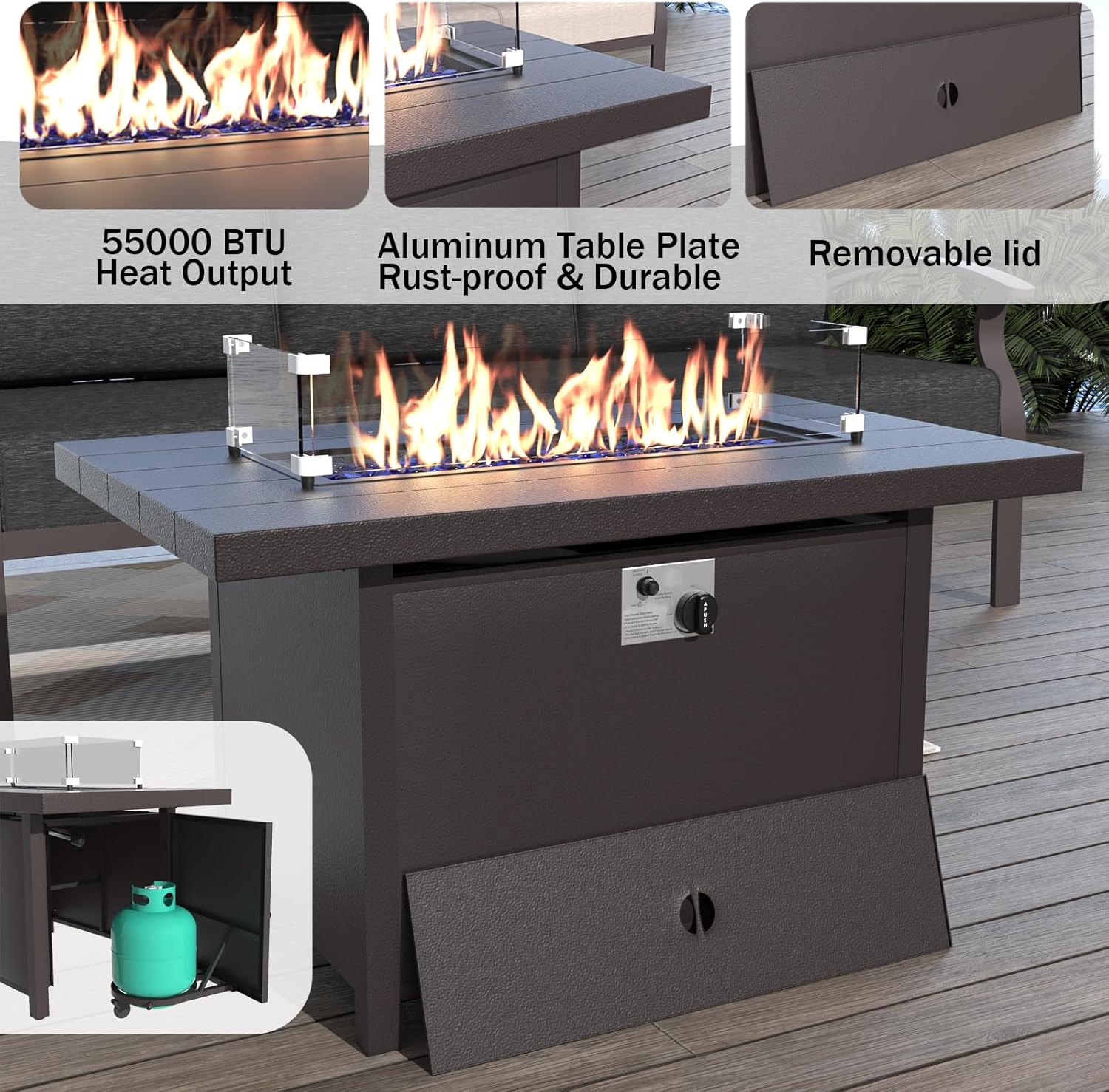 ALAULM LS-A-5S+3SRC-BLACK Patio-Conversation-Sets - View #4