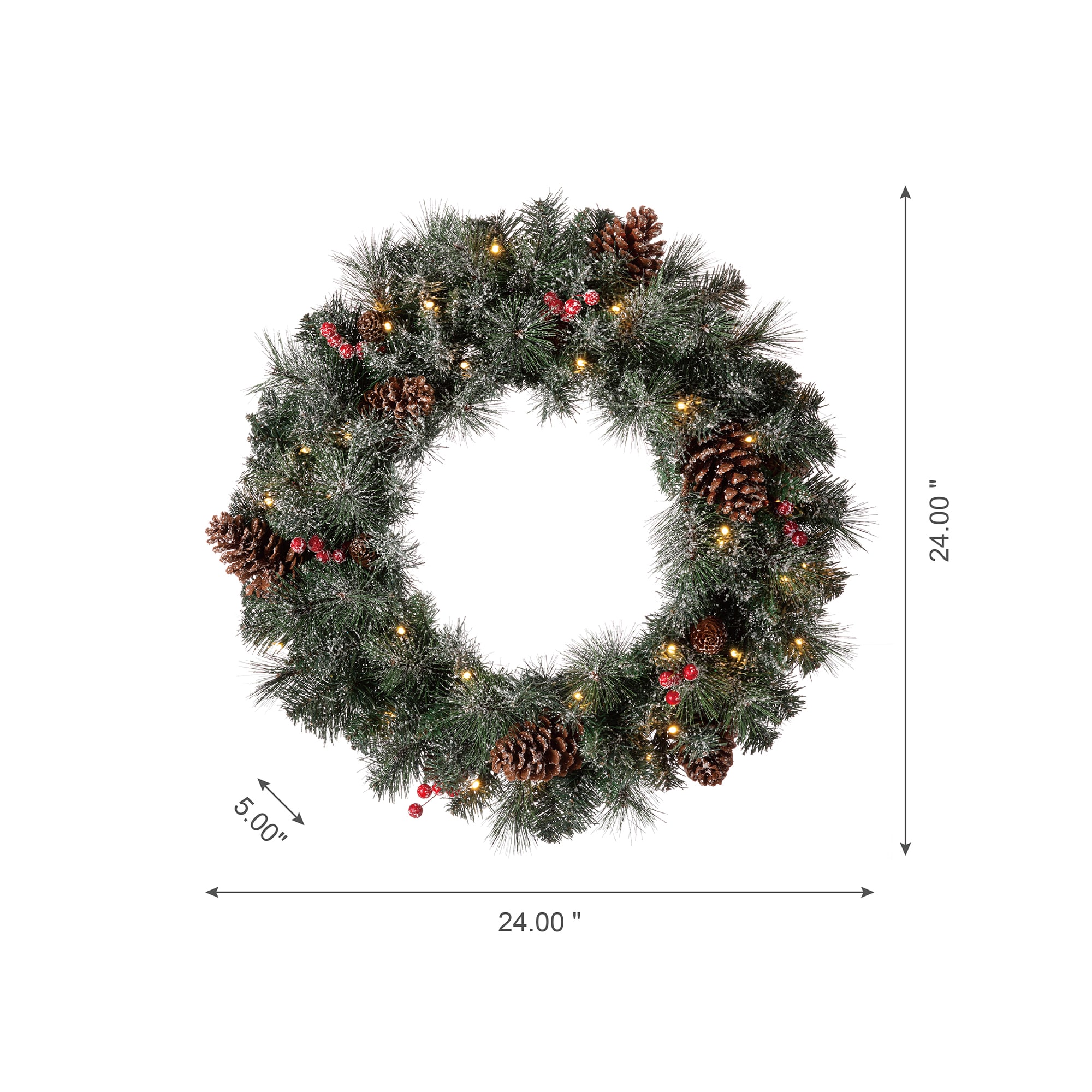 Glitzhome 2016000012 Artificial-Christmas-Garland - View #9