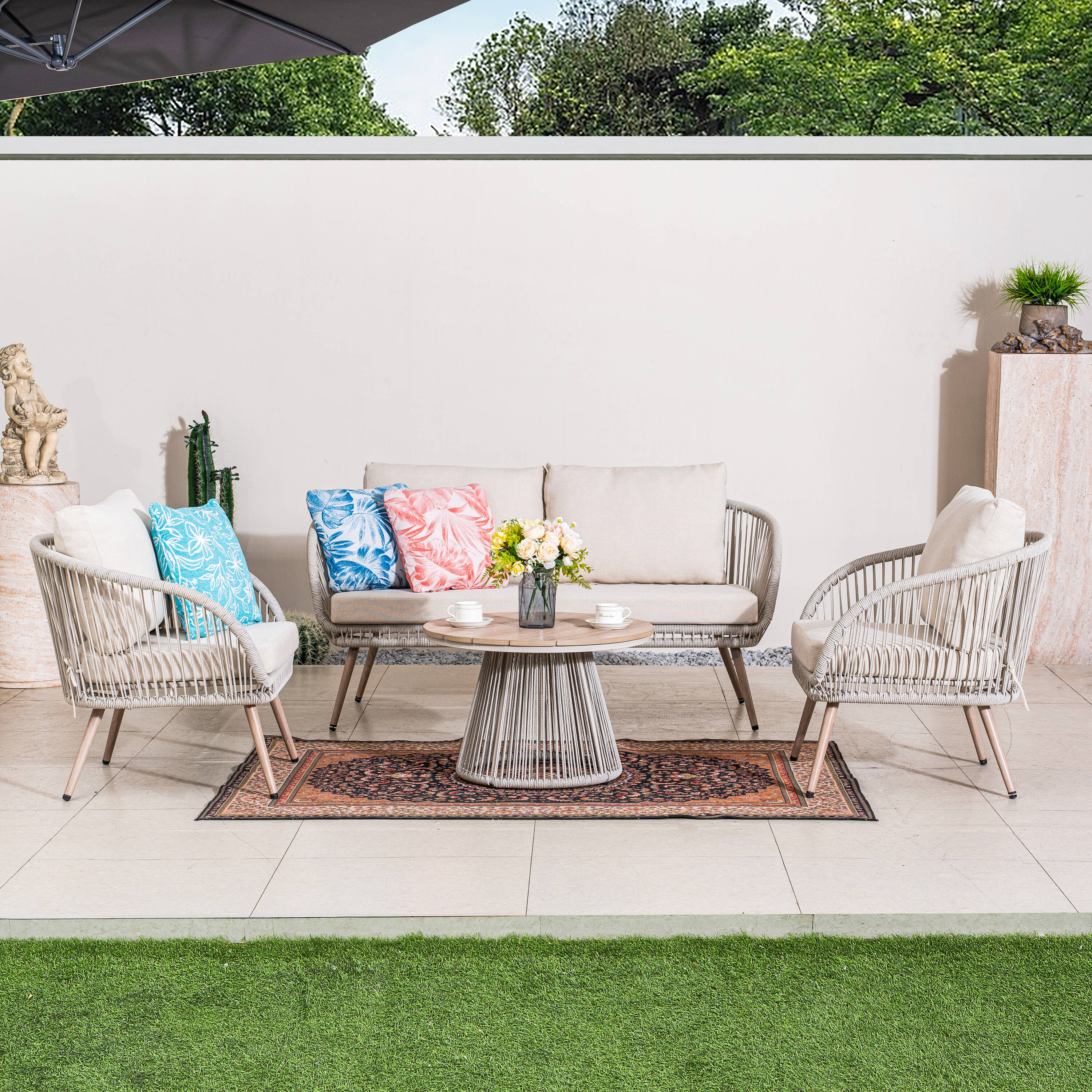 Direct Wicker DWS-2540-GR Patio-Conversation-Sets - View #13