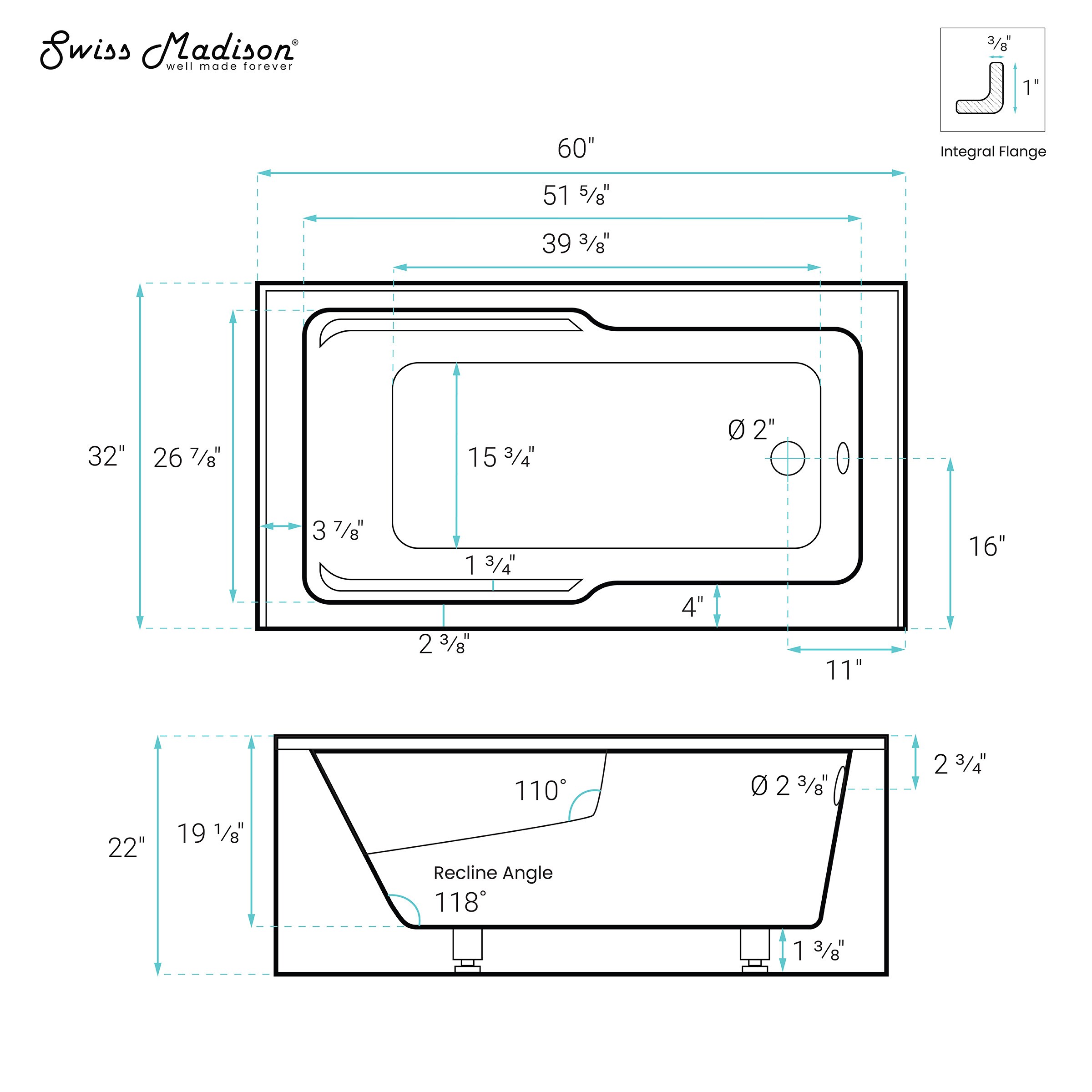 Swiss Madison SM-25-ABLAU16BQ bathtubs - View #4