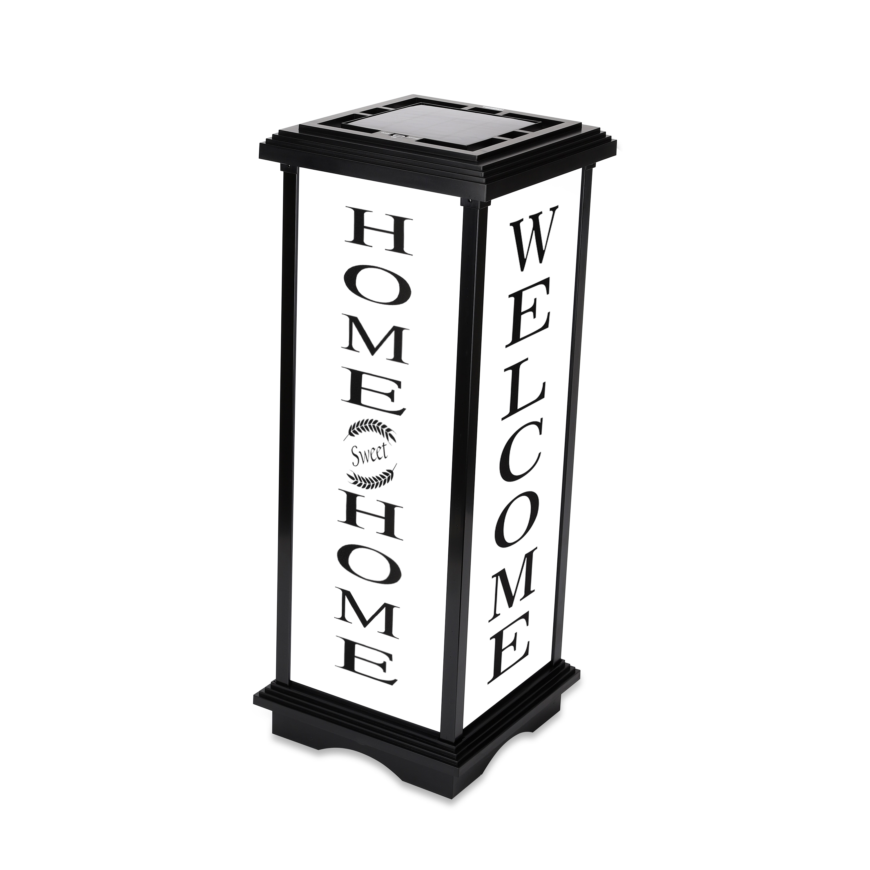 Techko Solar LED Welcome Lantern with Frosted Panels