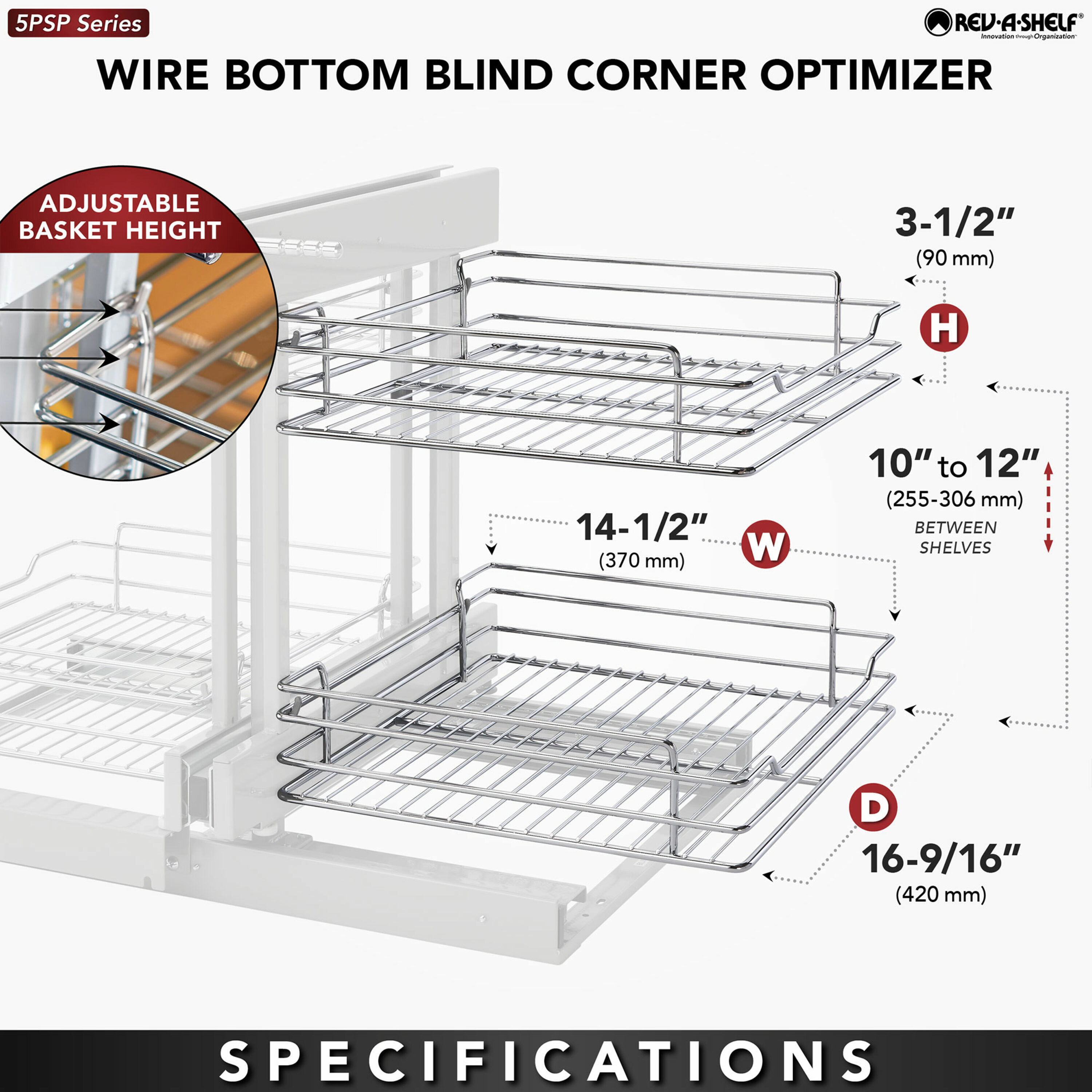 Rev-A-Shelf 166218 Pull-Out-Cabinet-Baskets - View #4