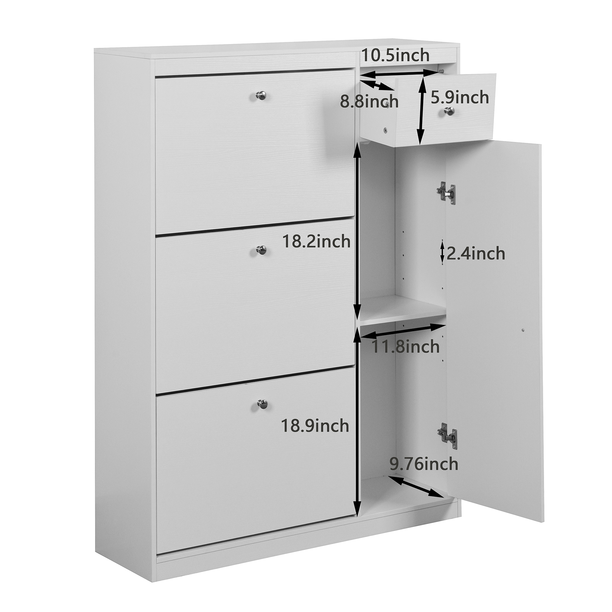 SINOFURN SYA840002WT Shoe-Racks - View #11