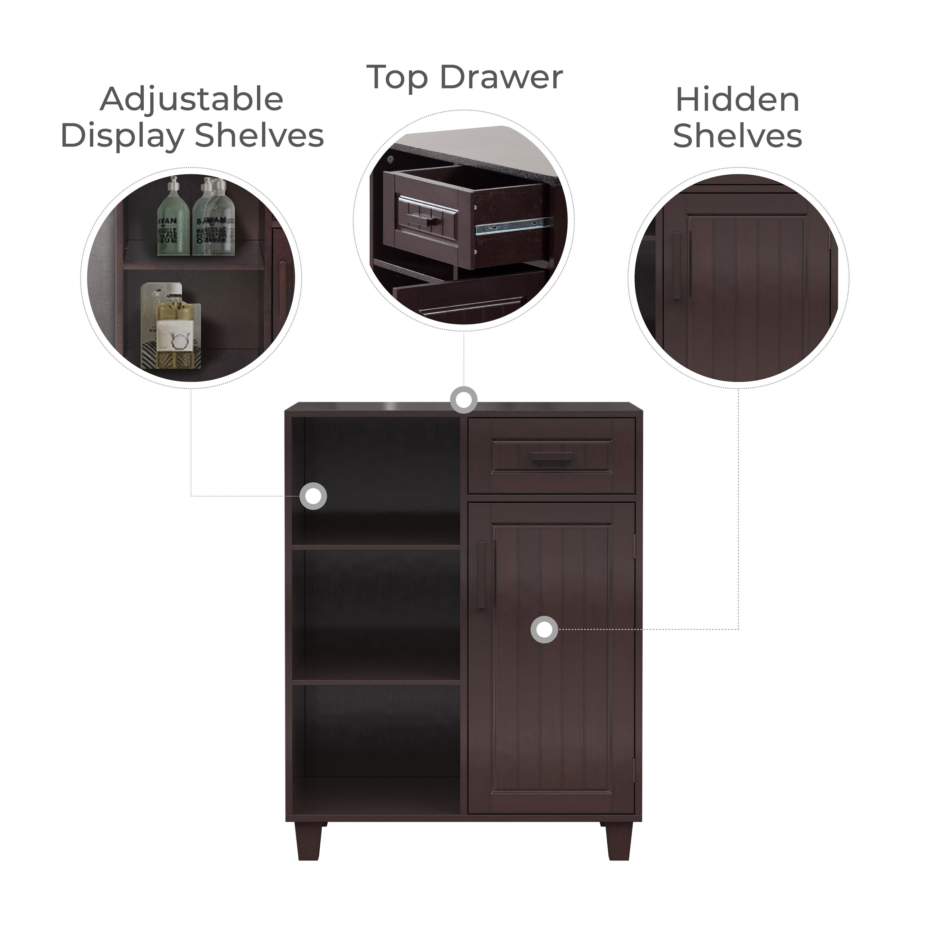Teamson Home 7718 Linen-Cabinets - View #8