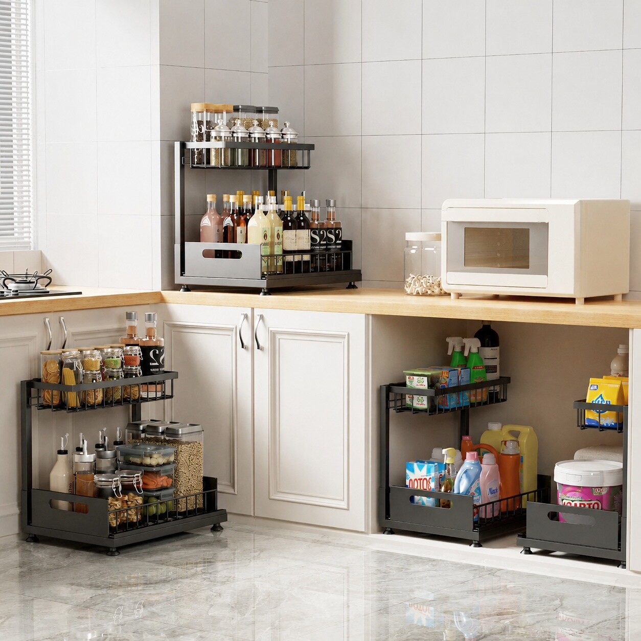 Yichuhaoxi LYI0619Y027 Pull-Out-Cabinet-Baskets - View #4