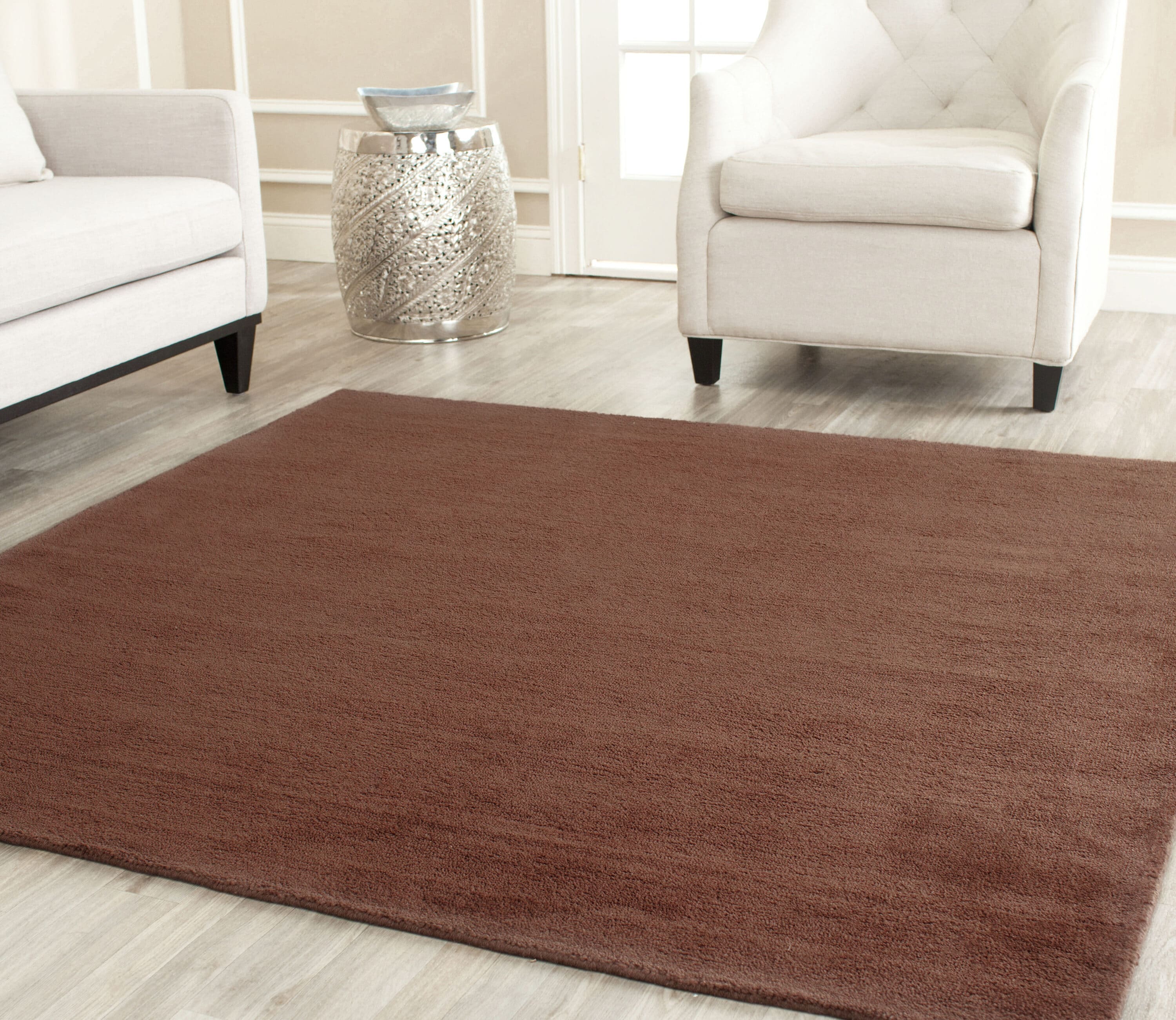  Himalaya 610 Brown Solid / Tonal 6ft x 6ft Square Rug