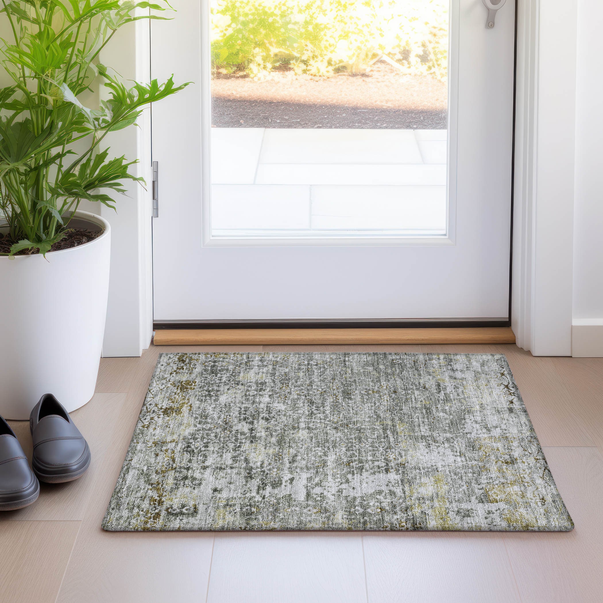 Addison Rugs ACN1752TP20X30 Chantille ACN1752TP 1 x 2 (ft) Loomed Taupe Rectangular Indoor/Outdoor Machine washable Pet Friendly Area rug