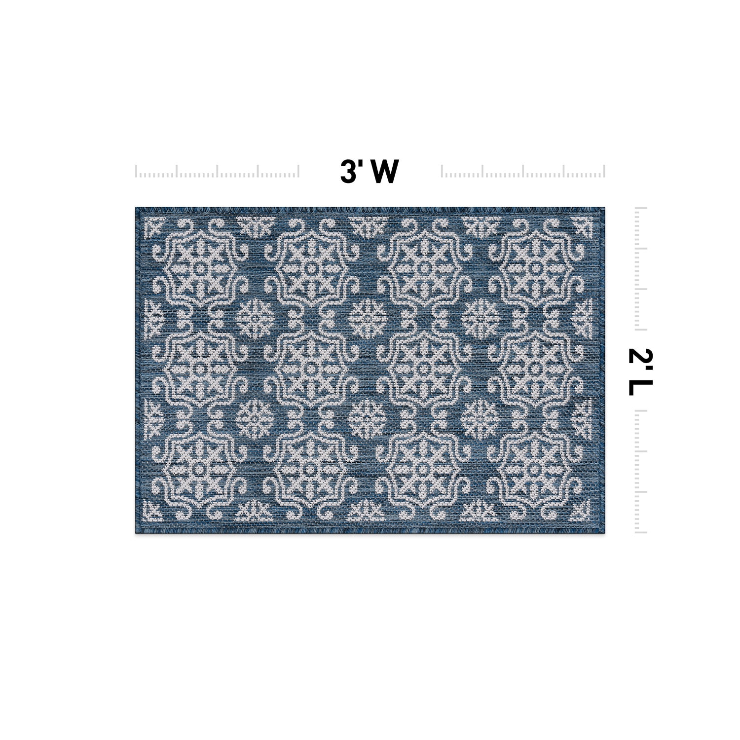World Rug Gallery 119NAVY2X3 rugs - View #3