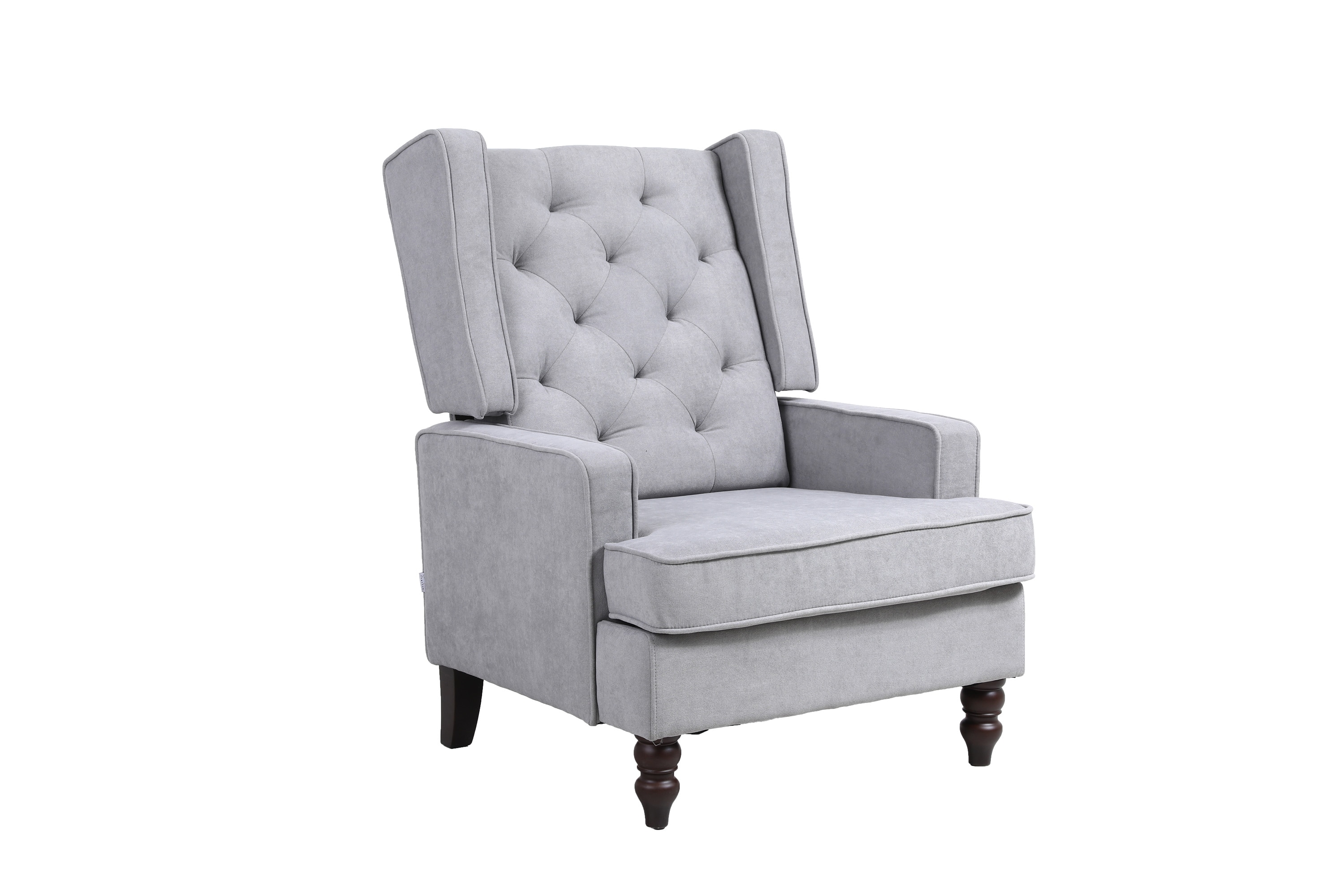 CASAINC CM-W39524905 Modern Gray Velvet Accent Chair