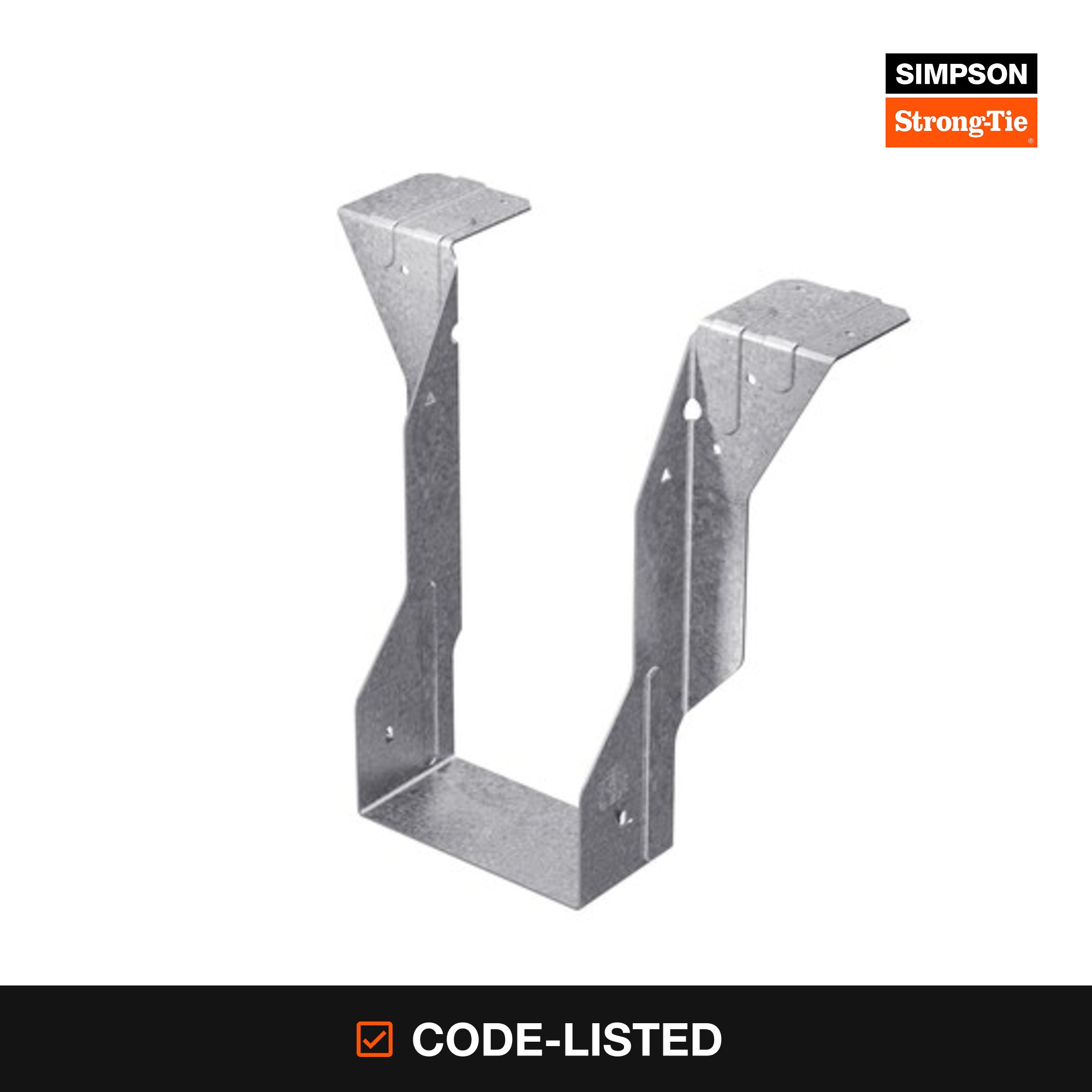 Simpson Strong-Tie 2-5/16-in x 9-1/2-in Double 16 -Gauge G90 galvanized Top mount joist hanger