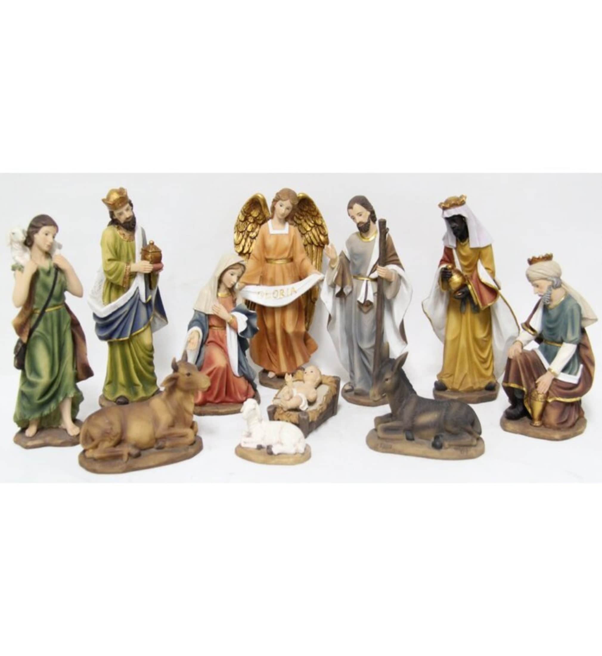 Hi-Line Gift 81712 8-Inches Figurine Nativity 11 -Pack Christmas Decor