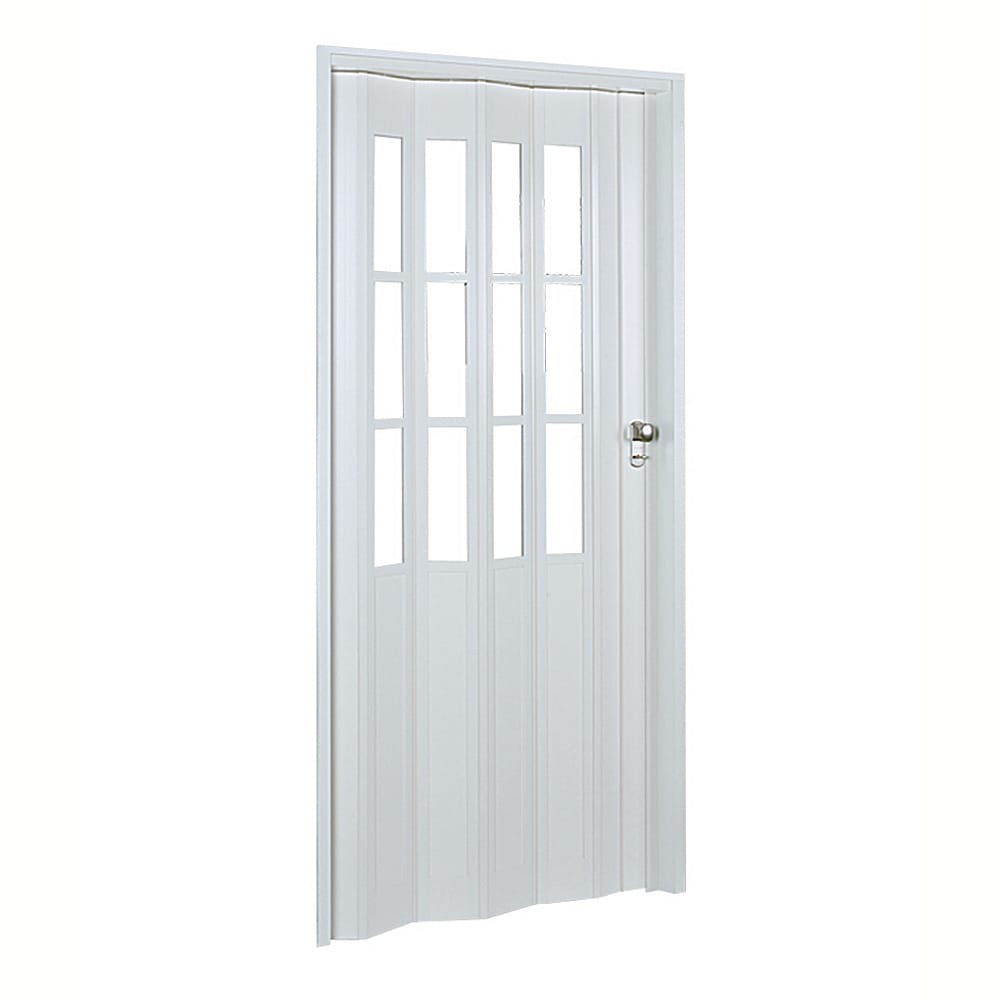White Mist Folding Door Plastic Includes Hardware