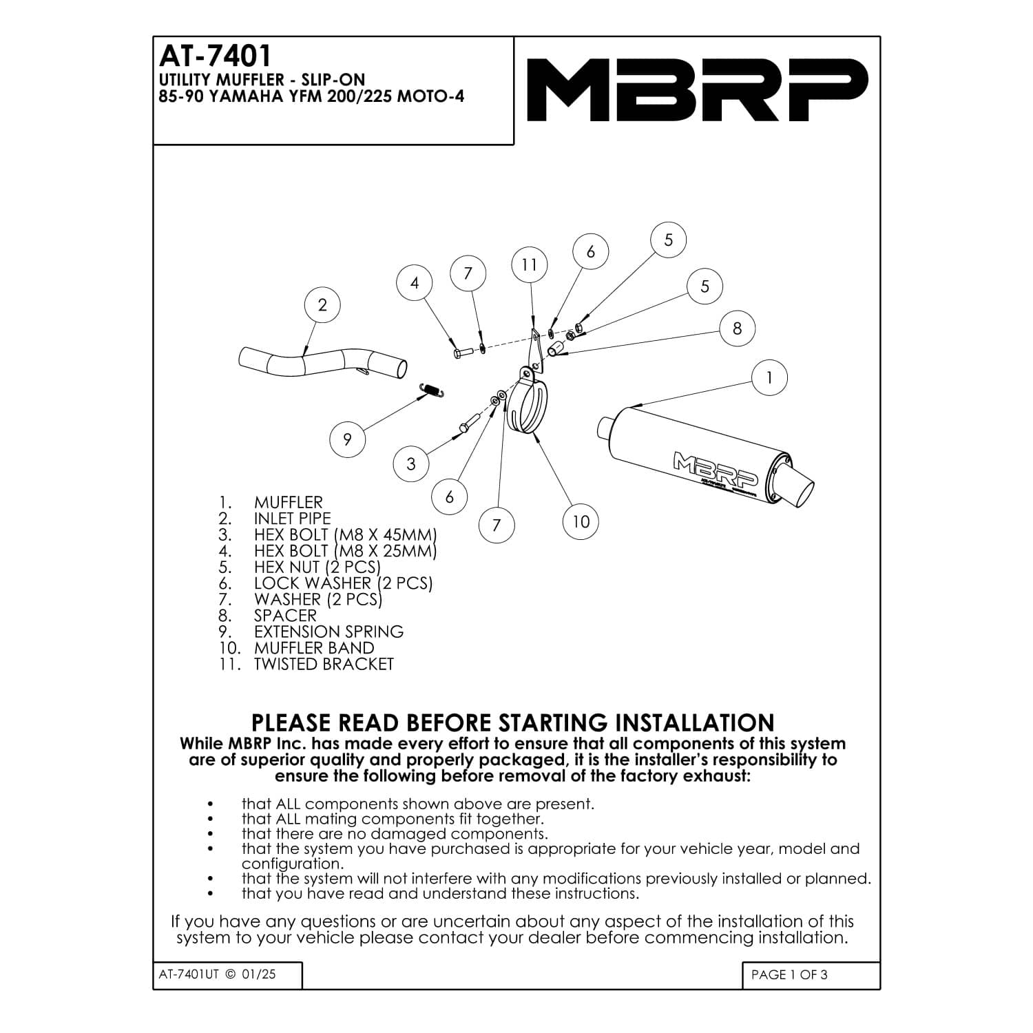 MBRP AT-7401 Exterior-Car-Acc - View #2