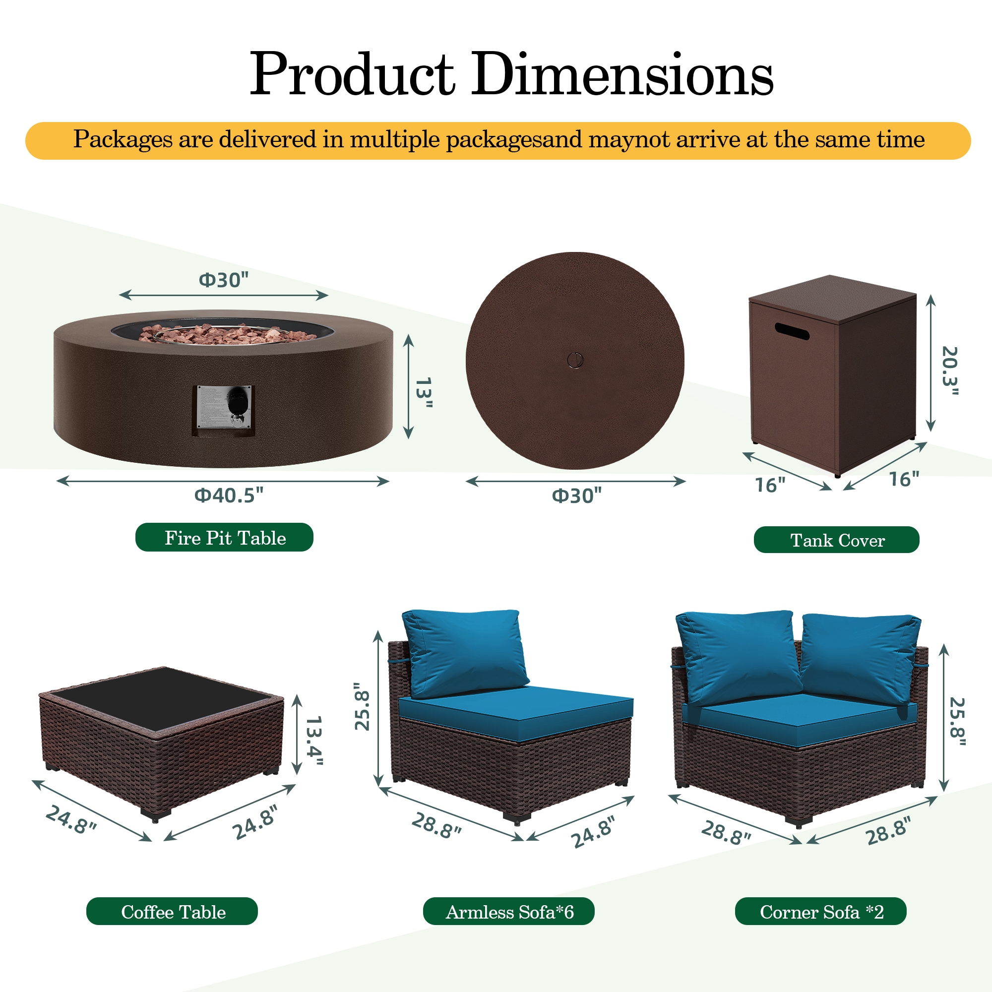 Patio Watcher LS-RT9-KD42BR-B5 Patio-Conversation-Sets - View #3