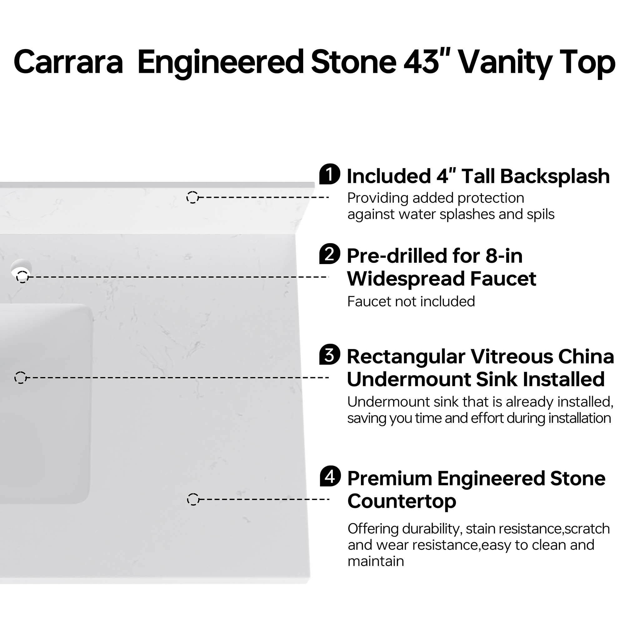DELUXE LIVING VT0025 Vanity-Tops - View #7