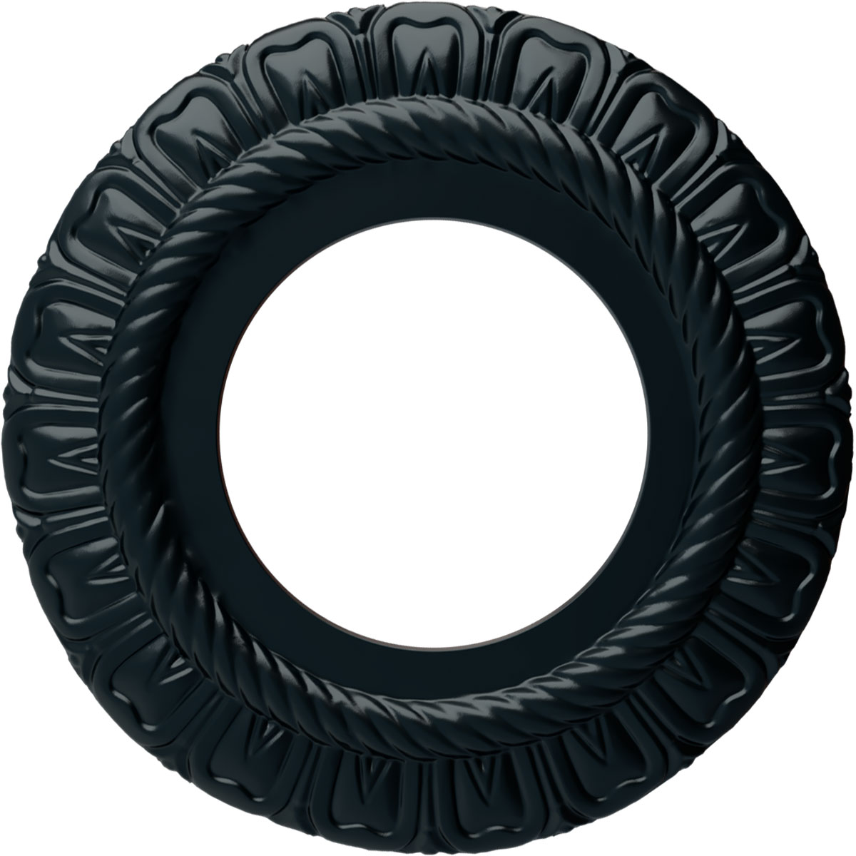Ekena Millwork CM09CLNSF Claremont 9-in W x 9-in L Painted Night Shade Polyurethane Whole Ceiling Medallion