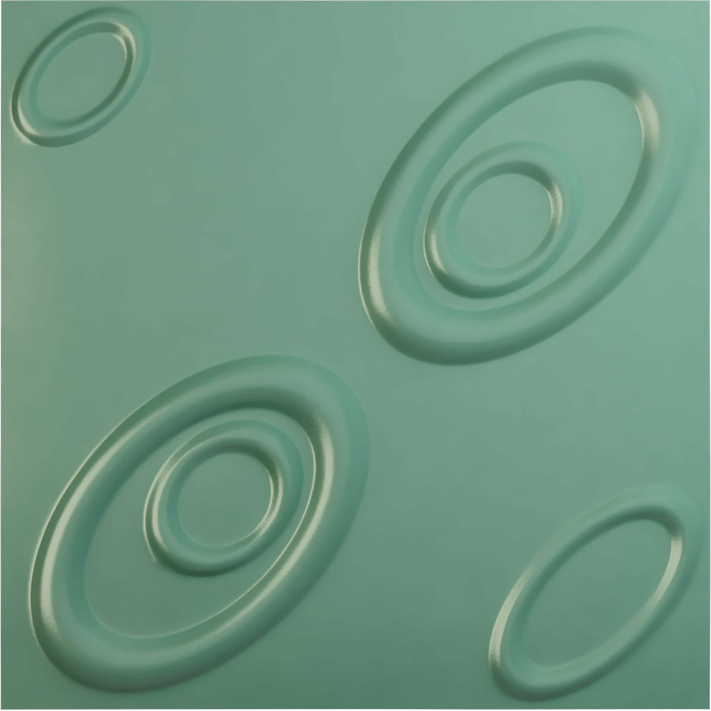 Ekena Millwork WP20X20MAFSM-CASE-12 19-5/8-in x 19-5/8-in Embossed Paintable/Stainable Green PVC Wall Panel ( 12 -Pack, Covers 32.04-sq ft )