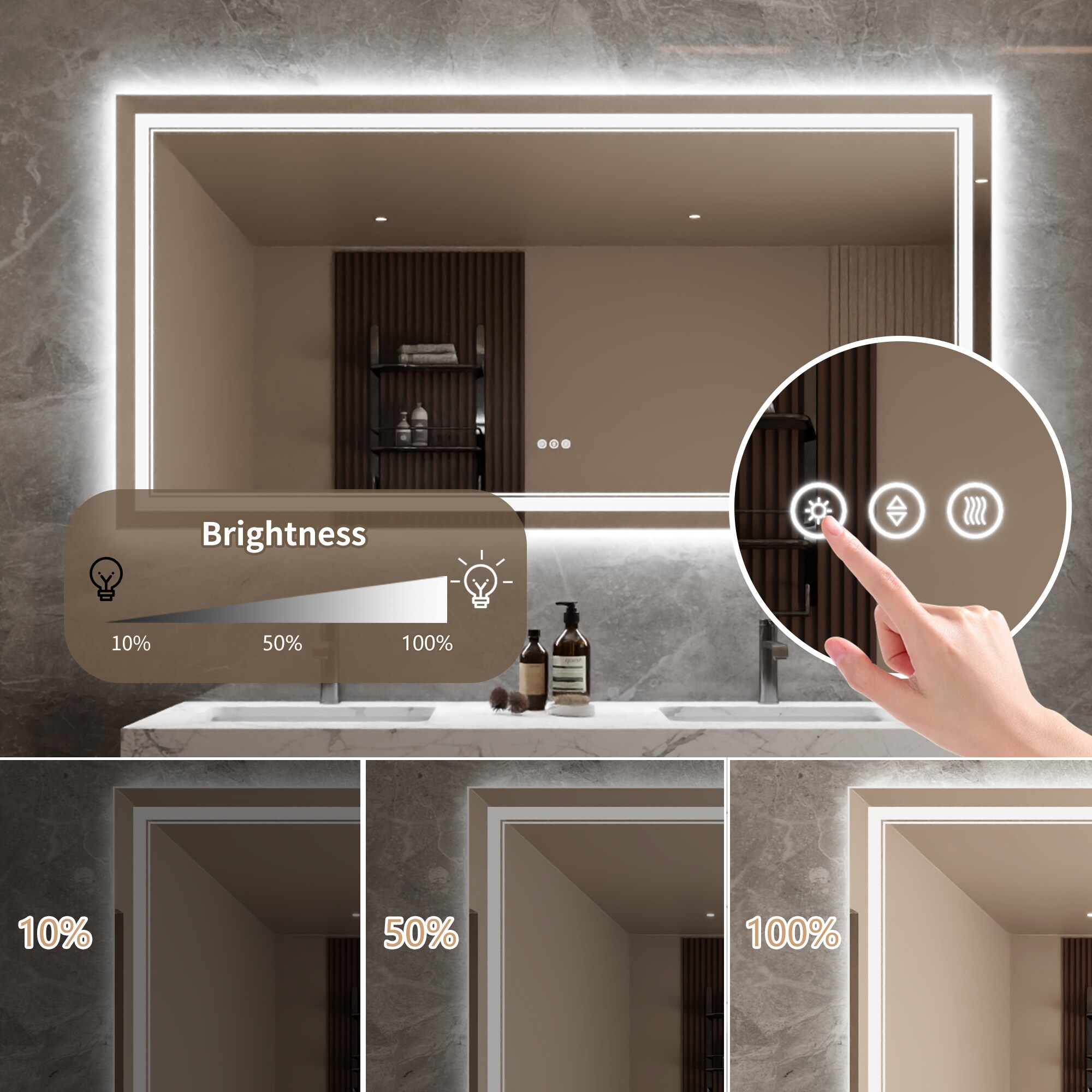 Bayfeve BFXB-11S3672-MIR Framed-Bath-Mirrors - View #9