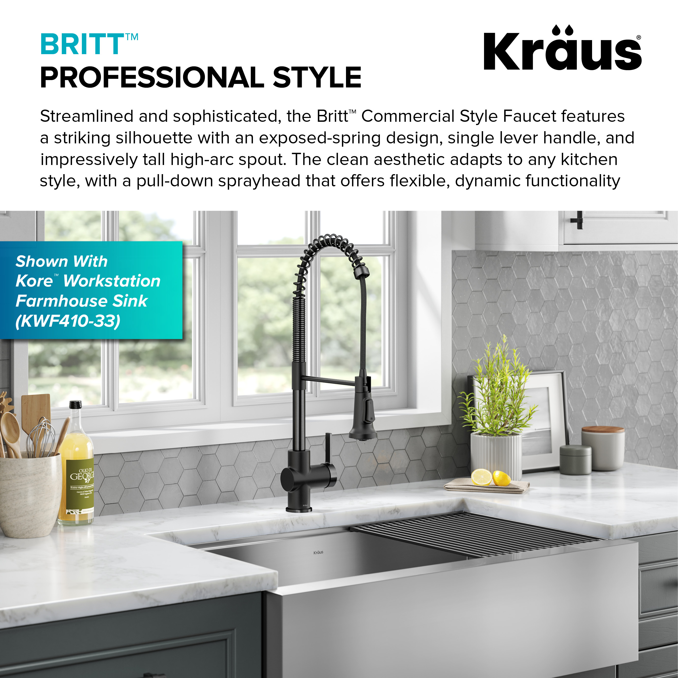 Kraus KPF-1691MBSFSB Kitchen-Faucets - View #4