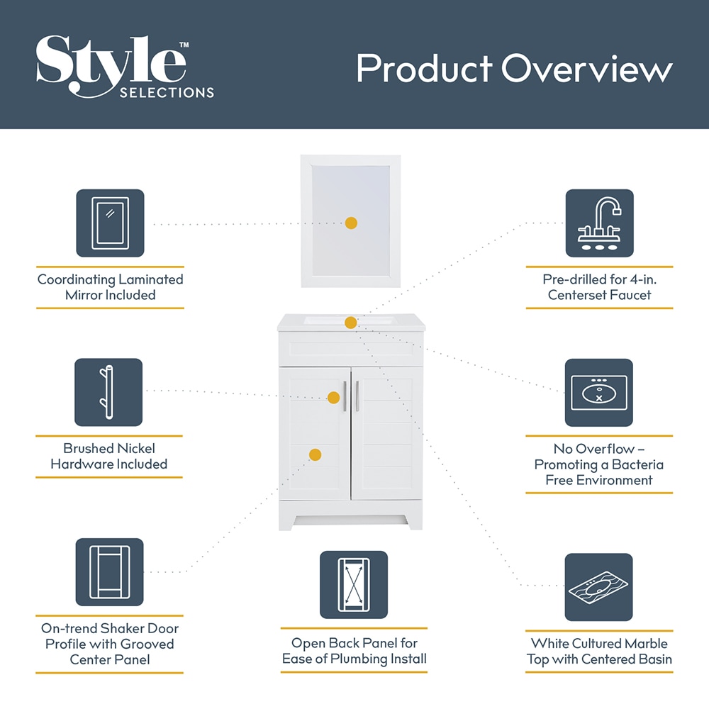 Style Selections C52124M-SS Bath-Vanity-Combo - View #5