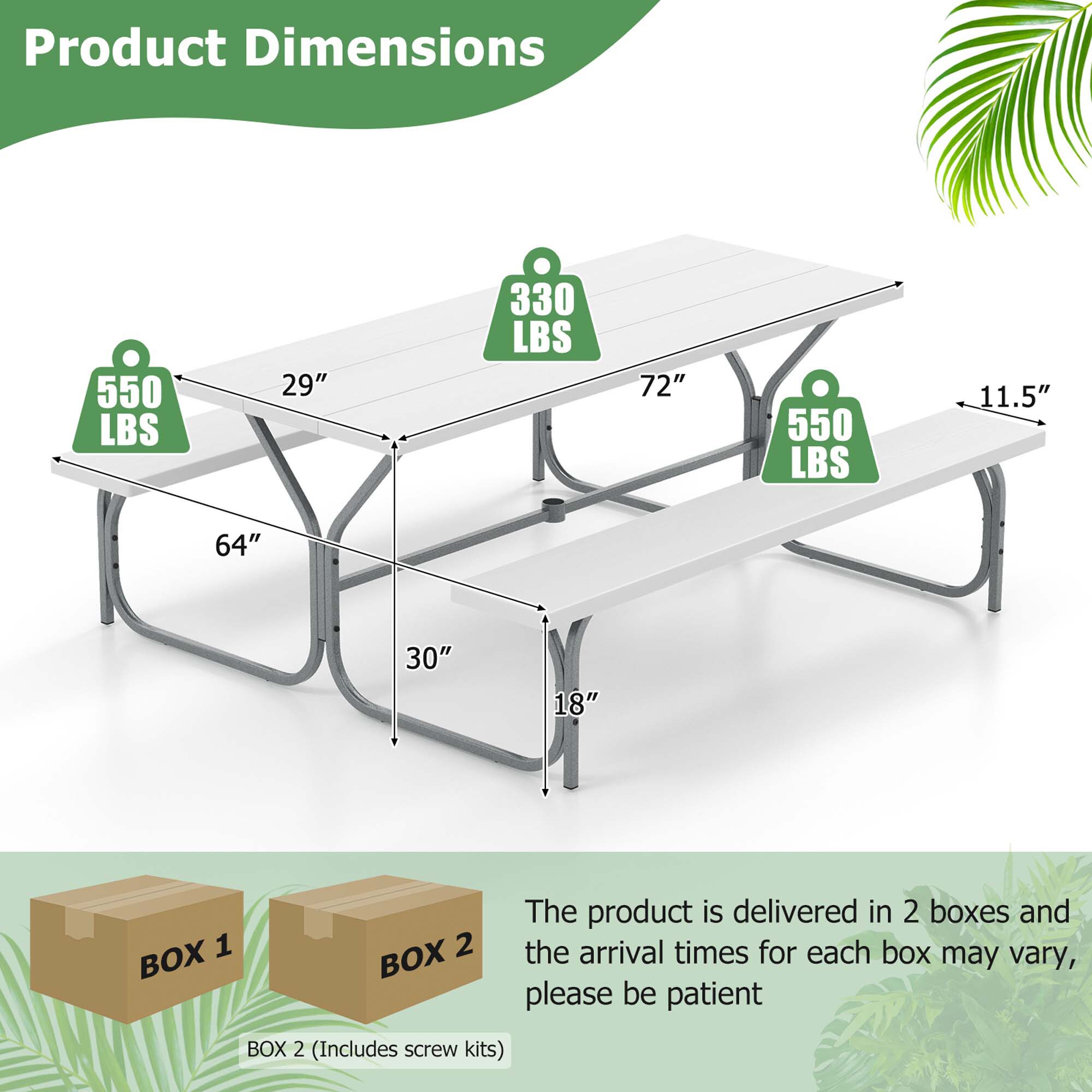 Costway HCST01449 Patio-Tables - View #2