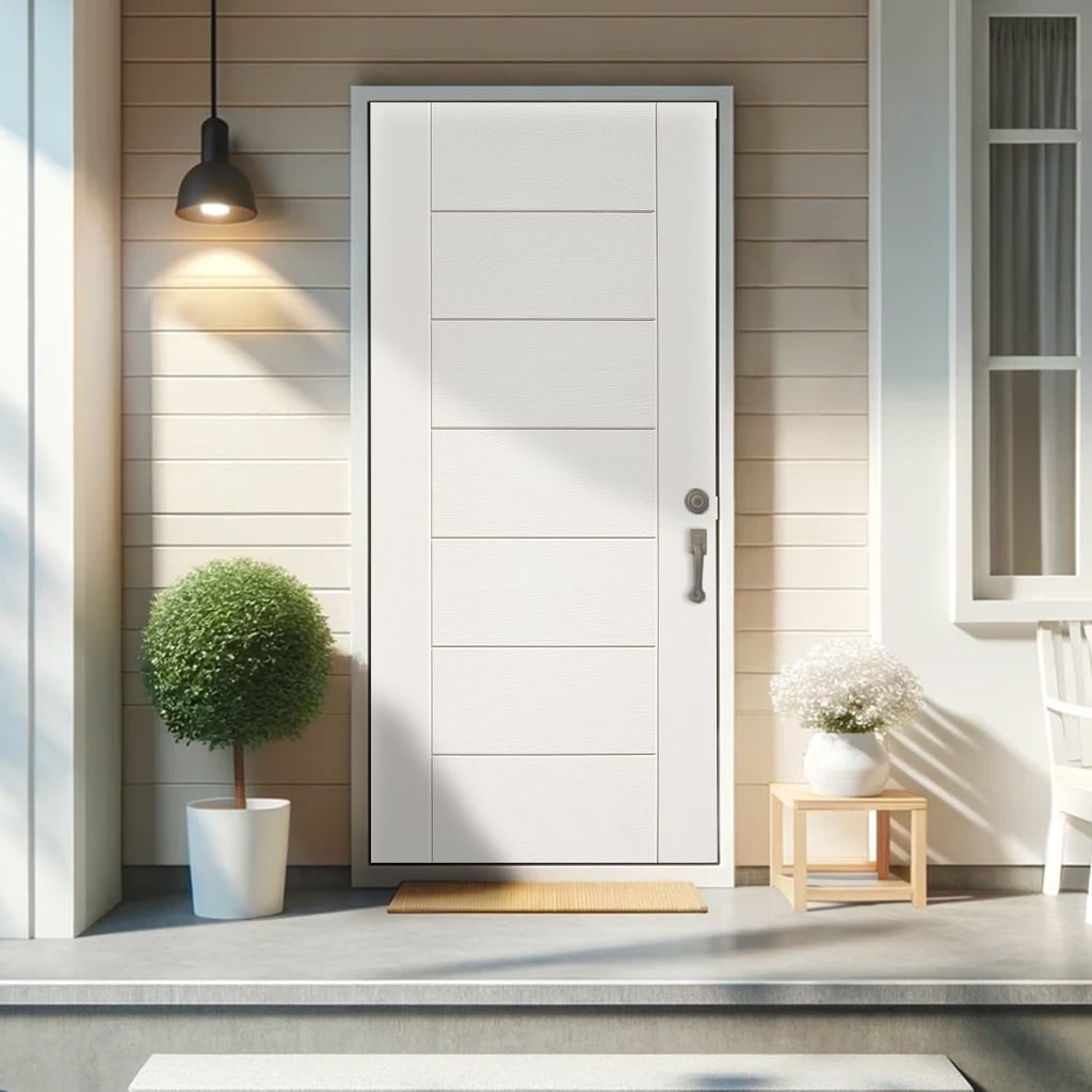CALHOME PU7-WHITE-80X36 Entry-Doors - View #2