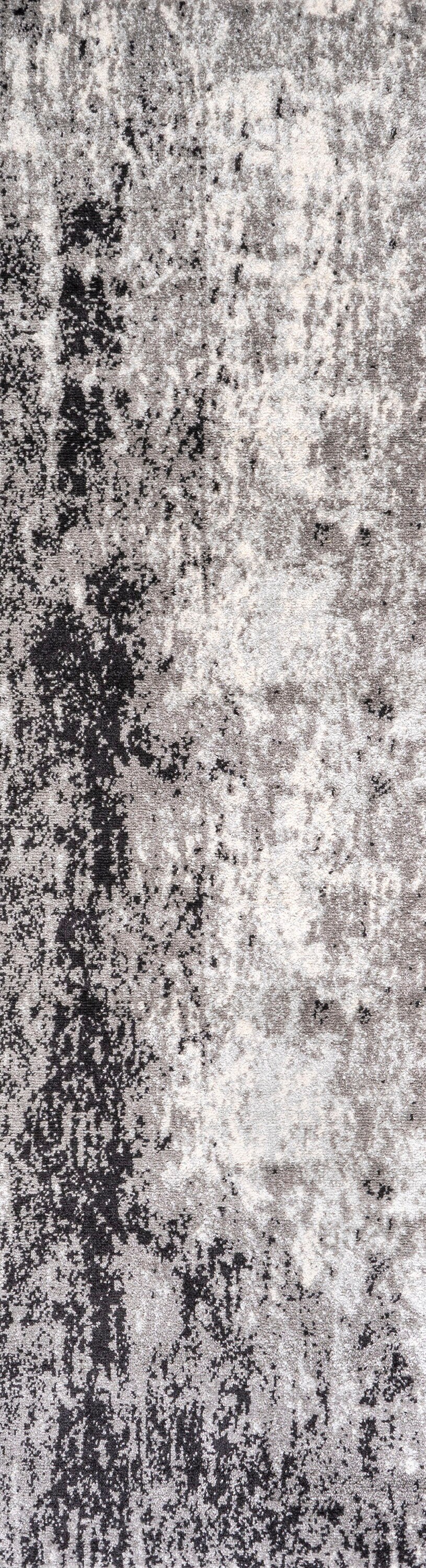 Storm Abstract Reversible Area Rug in Gray/Cream - Easy Care