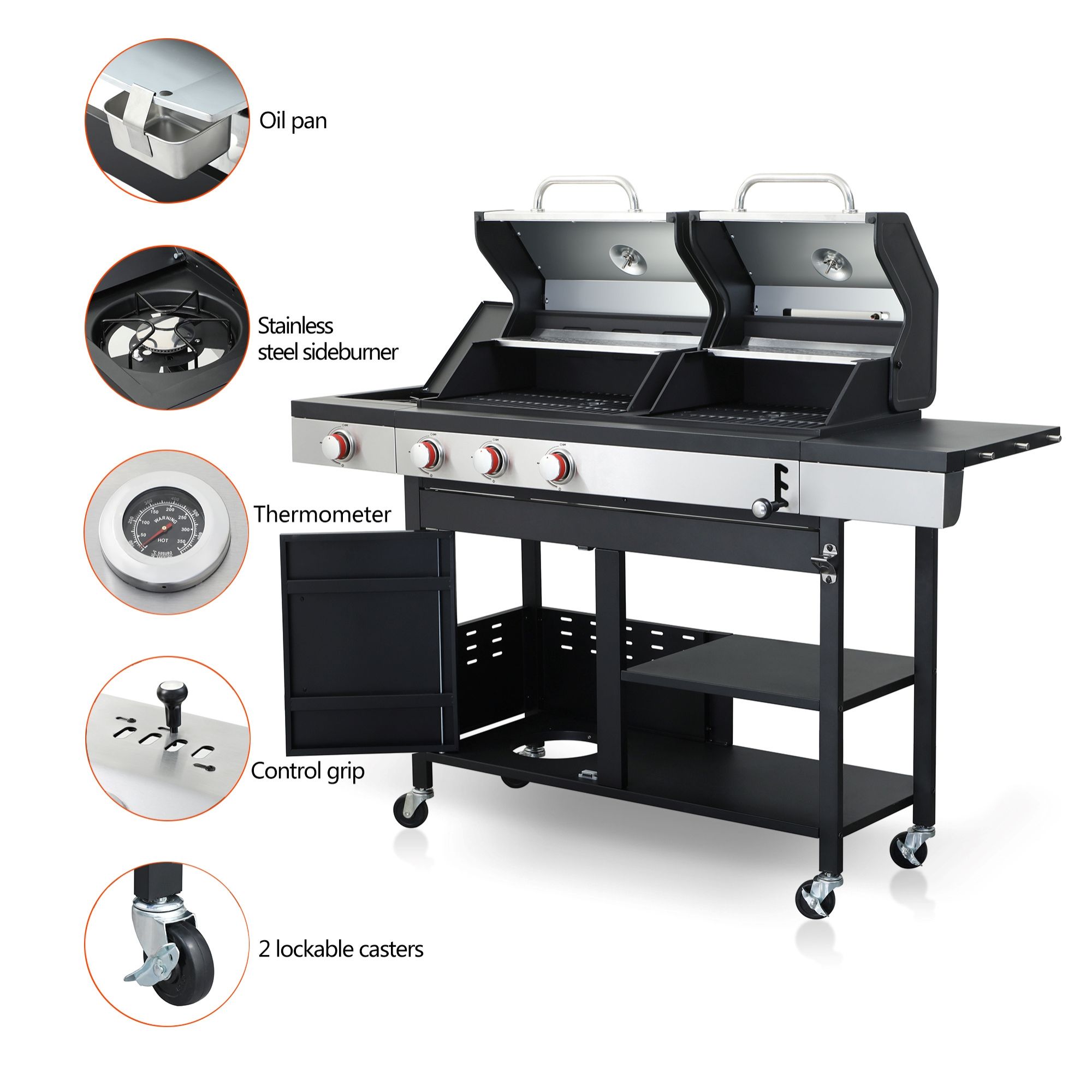 Vkoiyg DJYC-W2938S00002 Combo-Grills - View #3