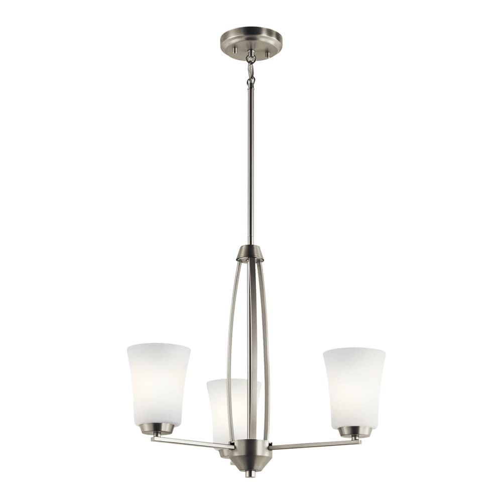 Kichler Tao 3-Light Brushed Nickel Modern/Contemporary Led; Dry rated ...