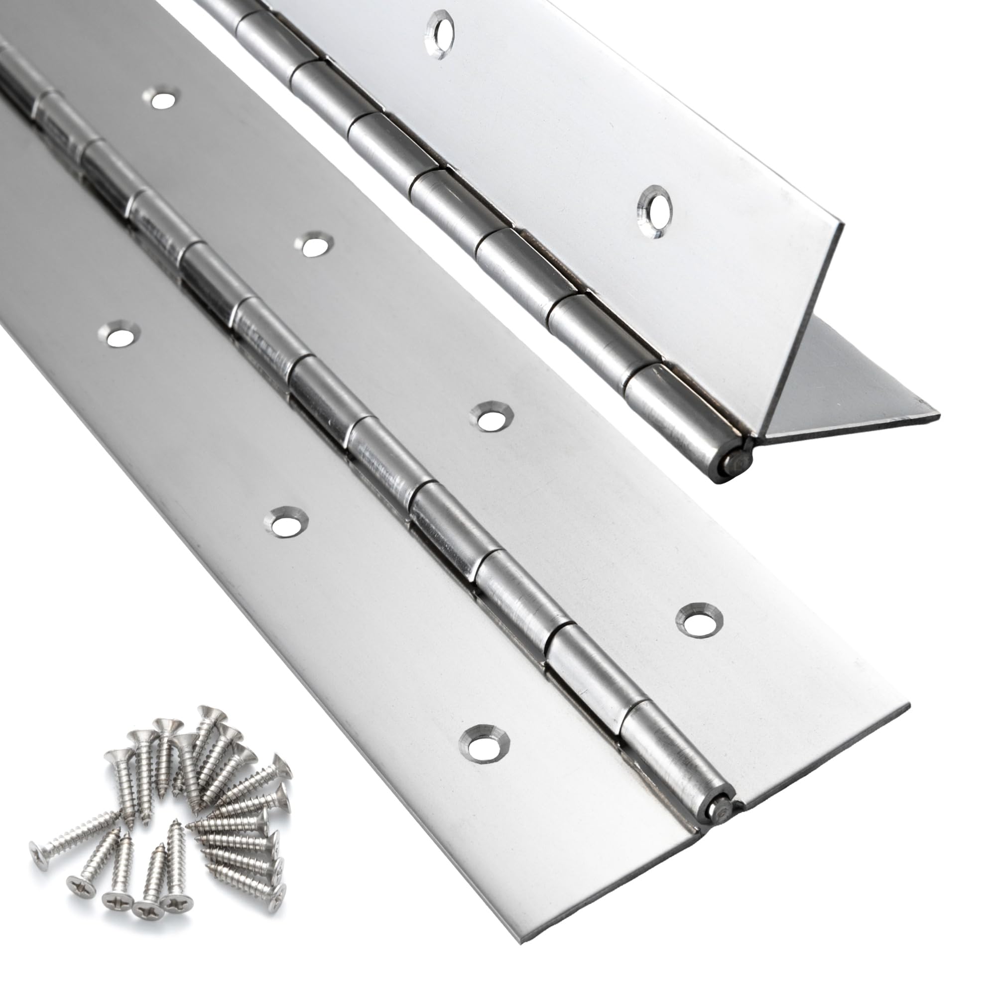 SenQWFa -  2 Pack Heavy Duty Piano Hinge 30 Inch by 2 Inch Width 047 Thick Stainless Steel Contin...