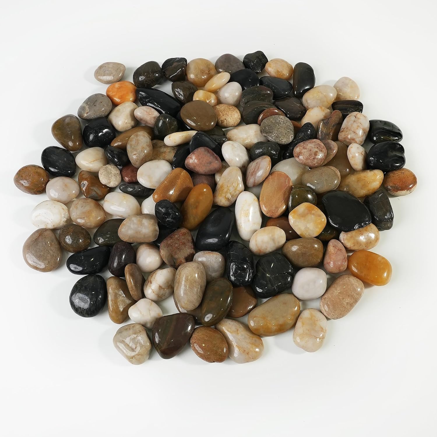 Large Yard Rocks FANTIAN 12 lb Large Polished River Rocks Decorative Landscaping Pebbles ...